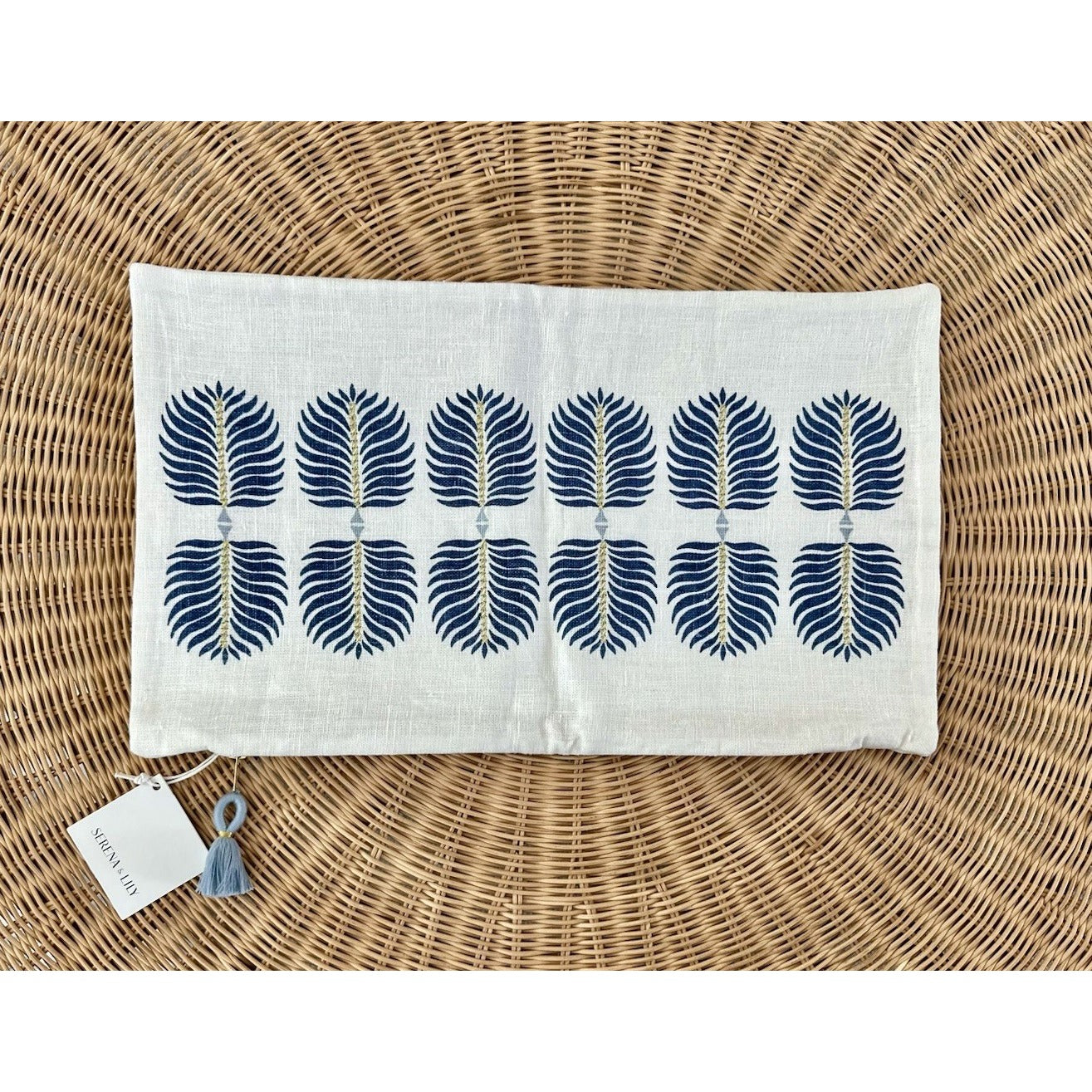 Granada Pillow Cover (12”x21”)-Blue