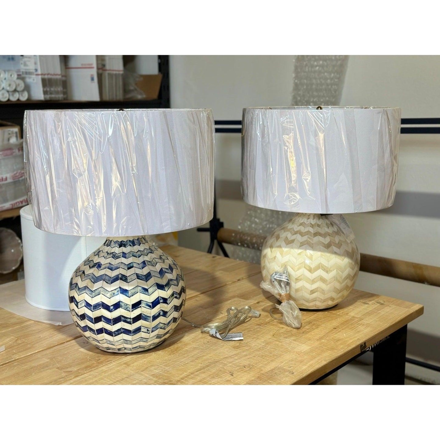 Westerly Bone Inlay Table Lamp - The Home Decor Outlet
