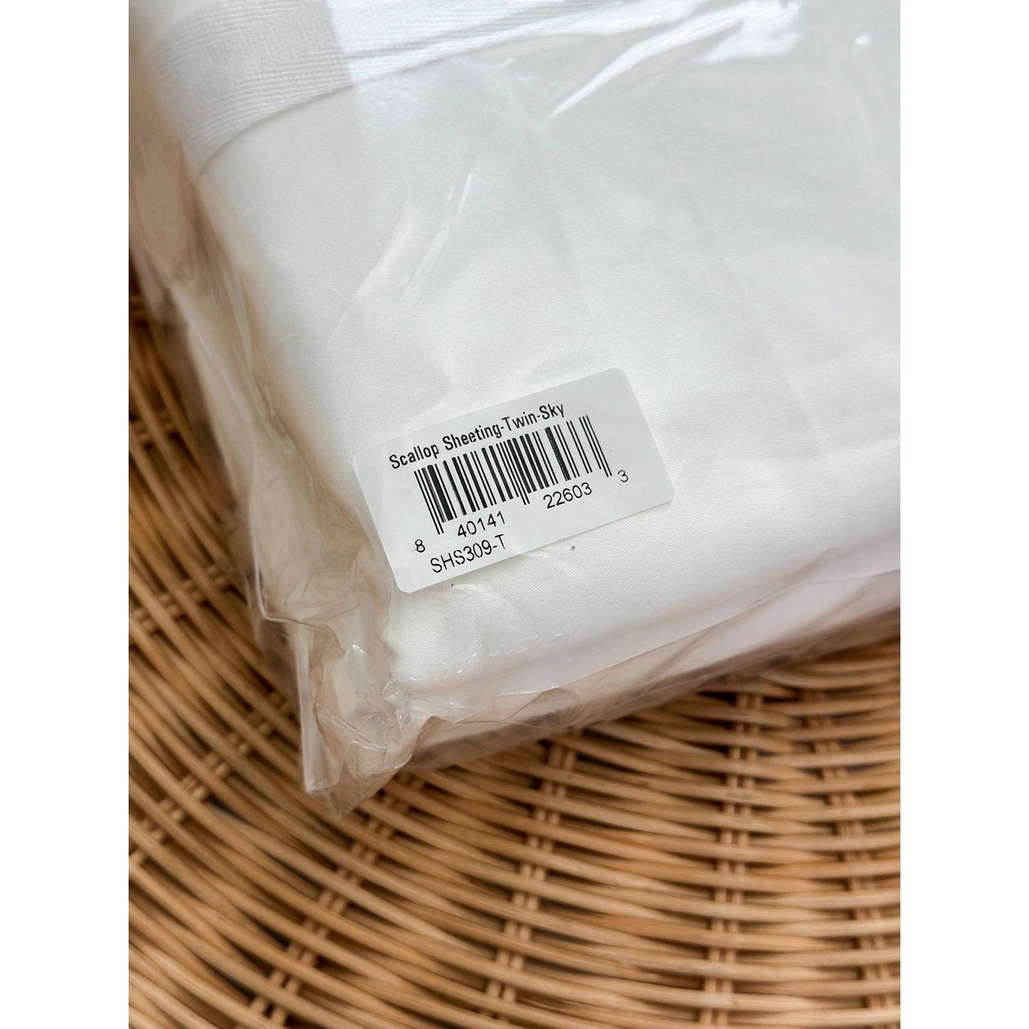 Scallop Sateen Sheet Set (Twin)-Sky - The Home Decor Outlet