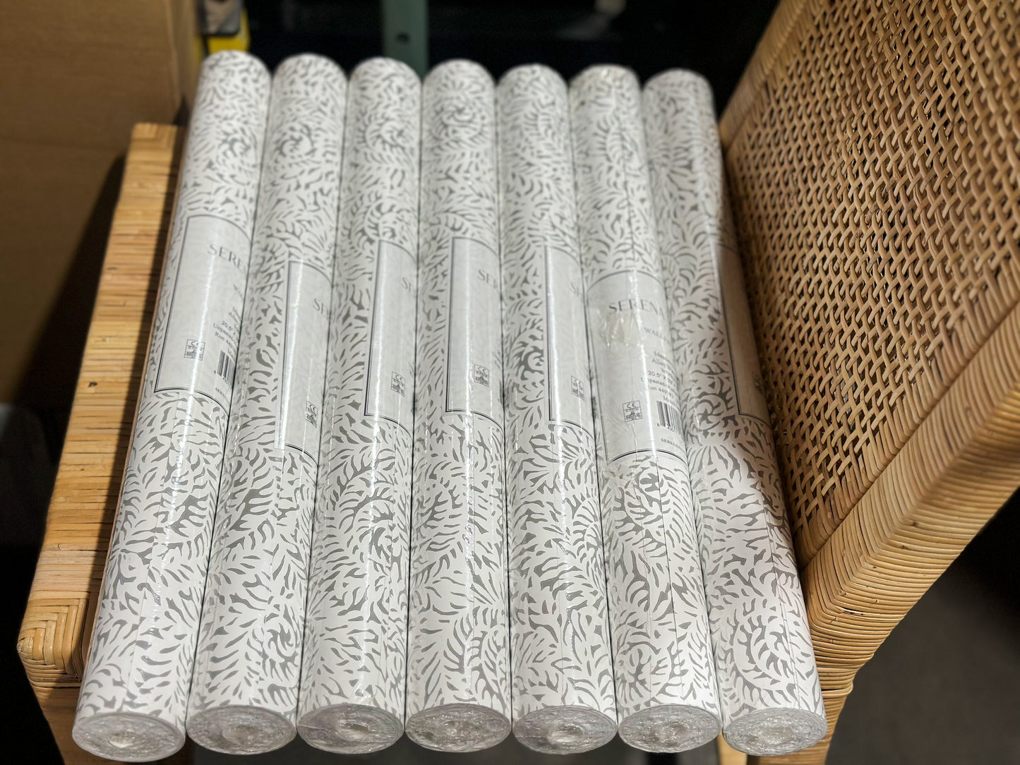 Meadowsweet Wallpaper-Smoke Grey