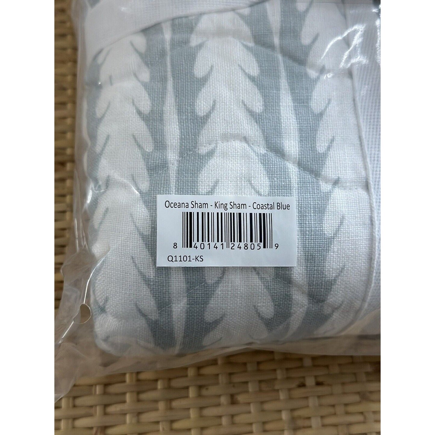 Oceana Linen King Shams (Set of 2)-Coastal Blue - The Home Decor Outlet