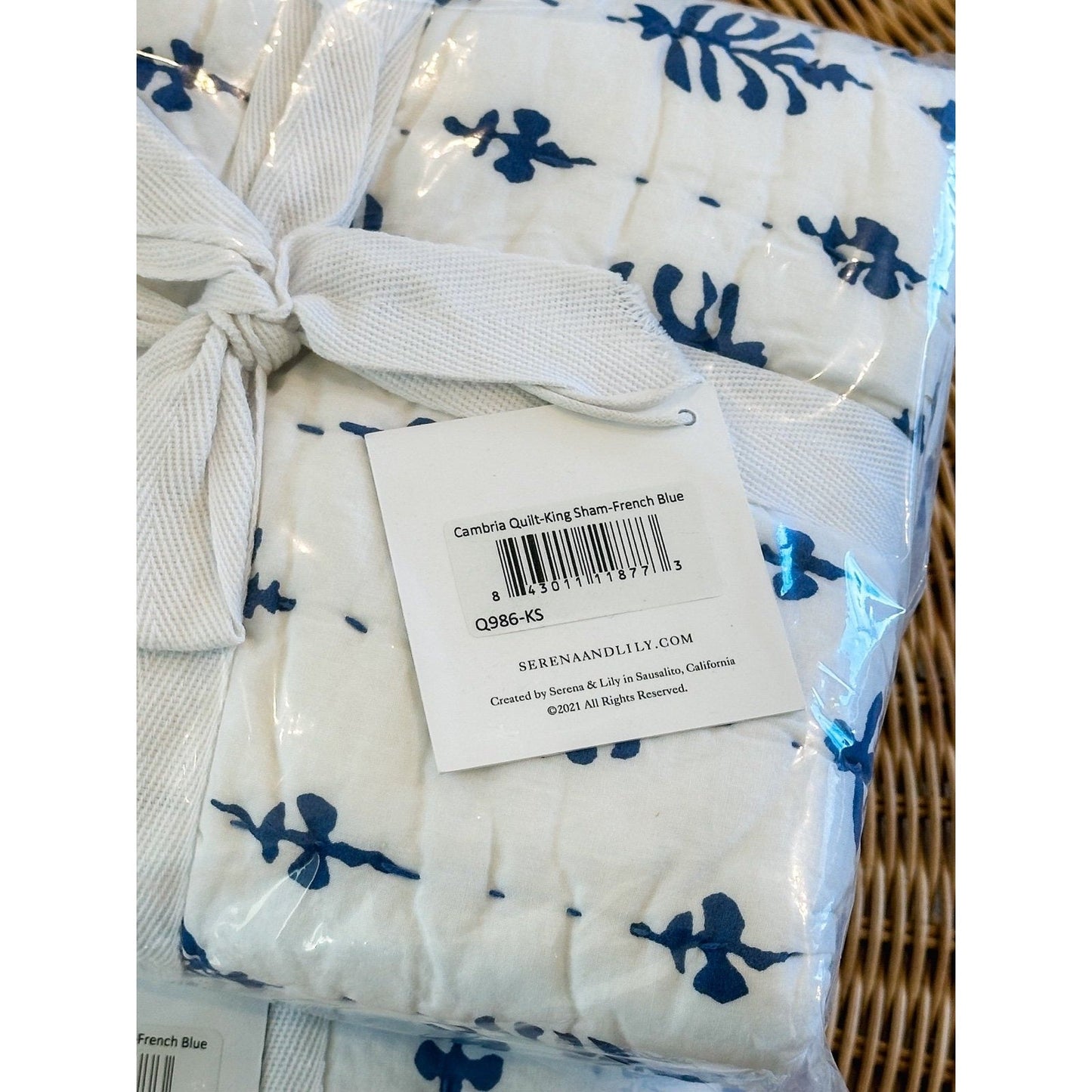 Cambria King Shams (Set of 2)- French Blue - The Home Decor Outlet