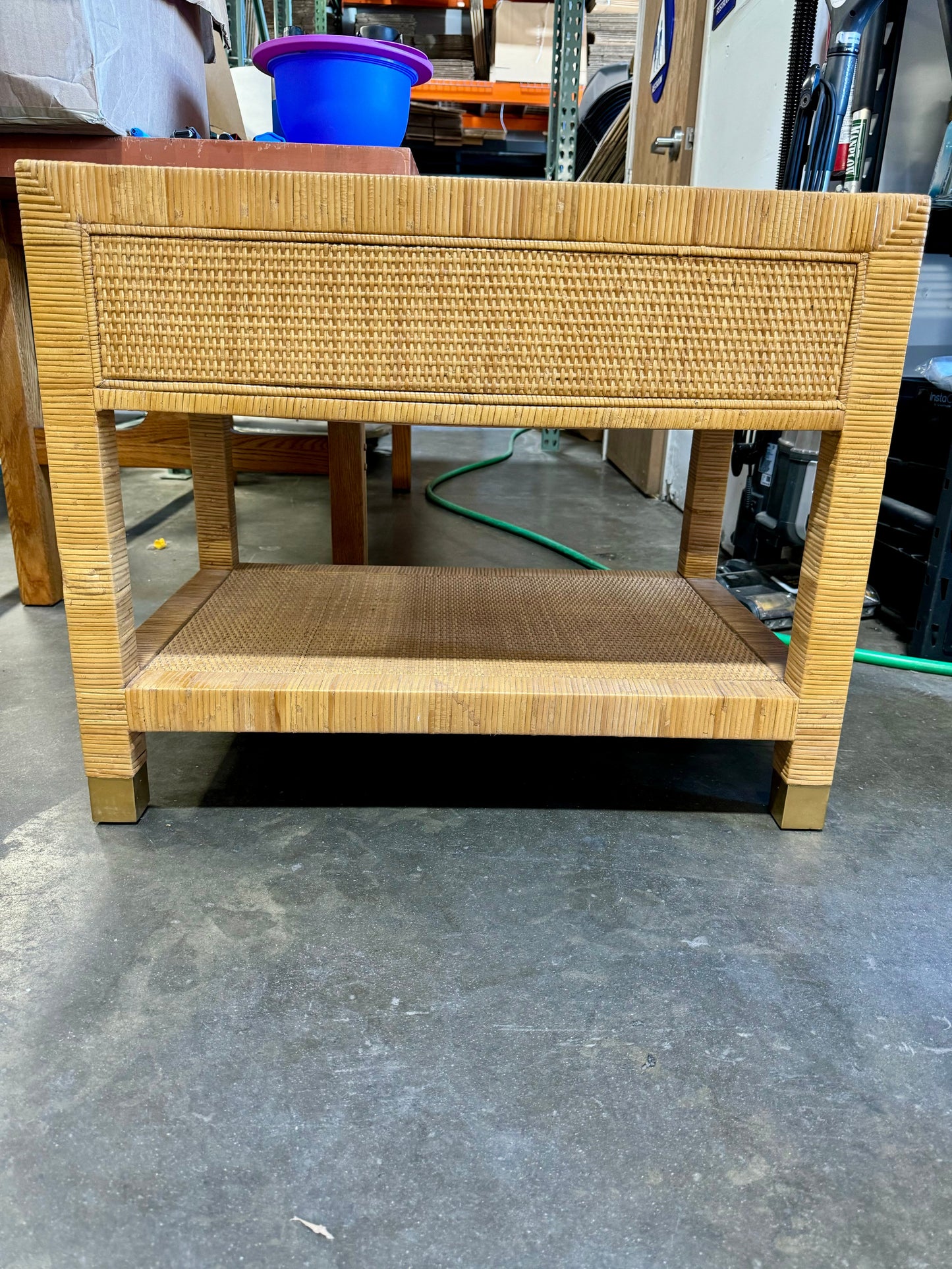 Balboa Rattan Wide Nightstand (CL) - The Home Decor Outlet
