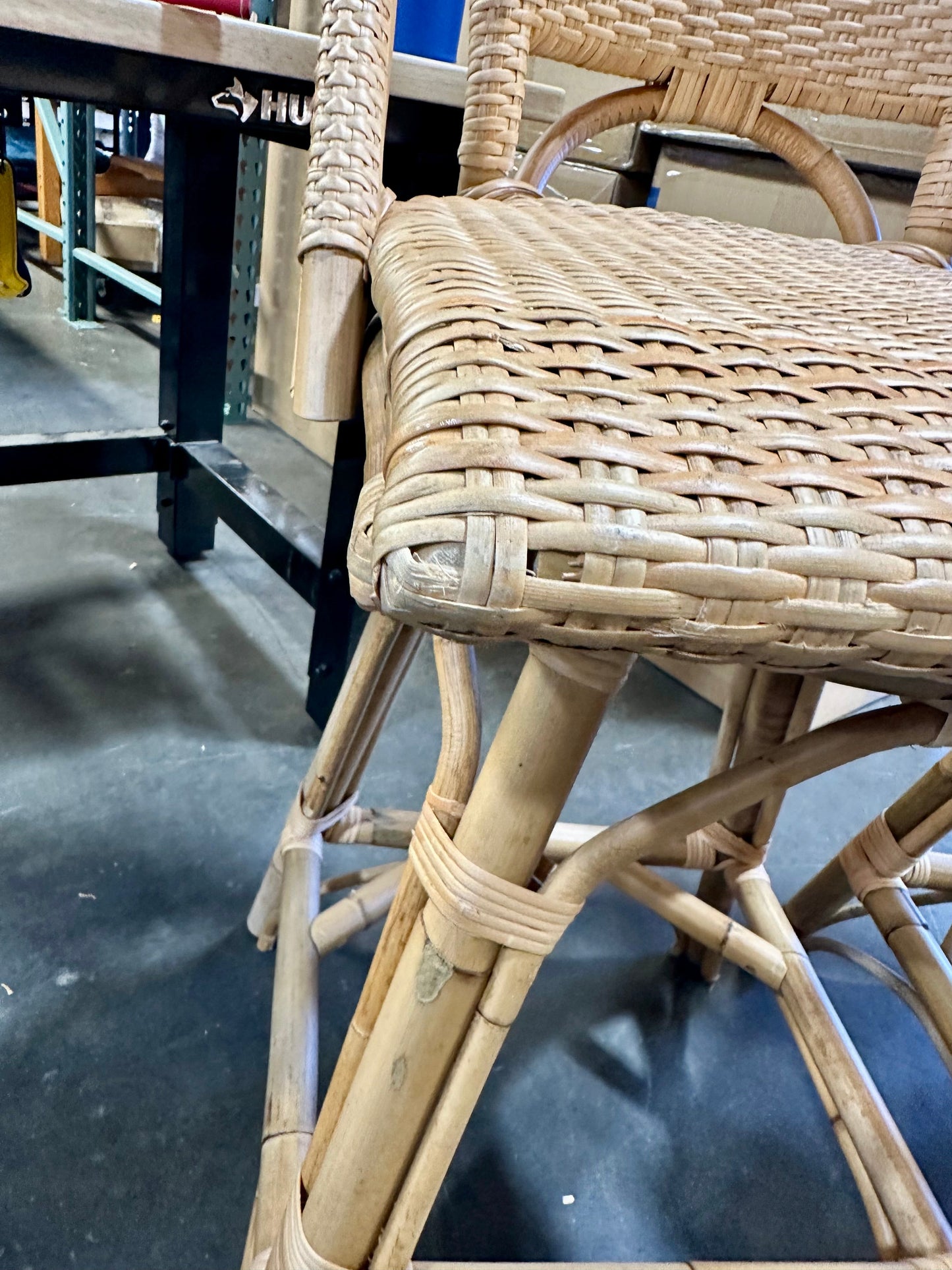 Sunwashed Riviera Swivel Rattan Counter Stool-Natural (CL) - The Home Decor Outlet