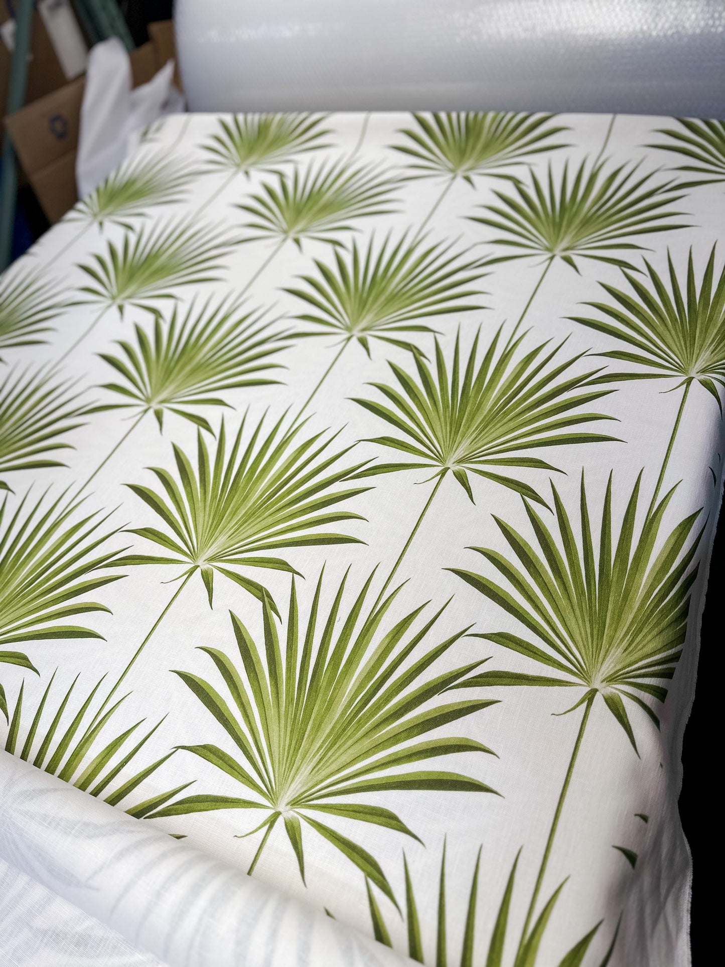Fabric by the Yard - Performance Island Palm-Grove (7 yards) - The Home Decor Outlet