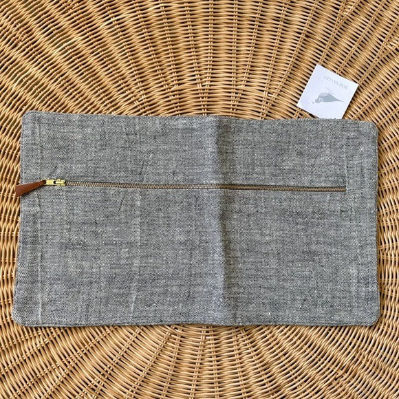 Lewes Pillow Cover (12”x21”)-Grey - The Home Decor Outlet