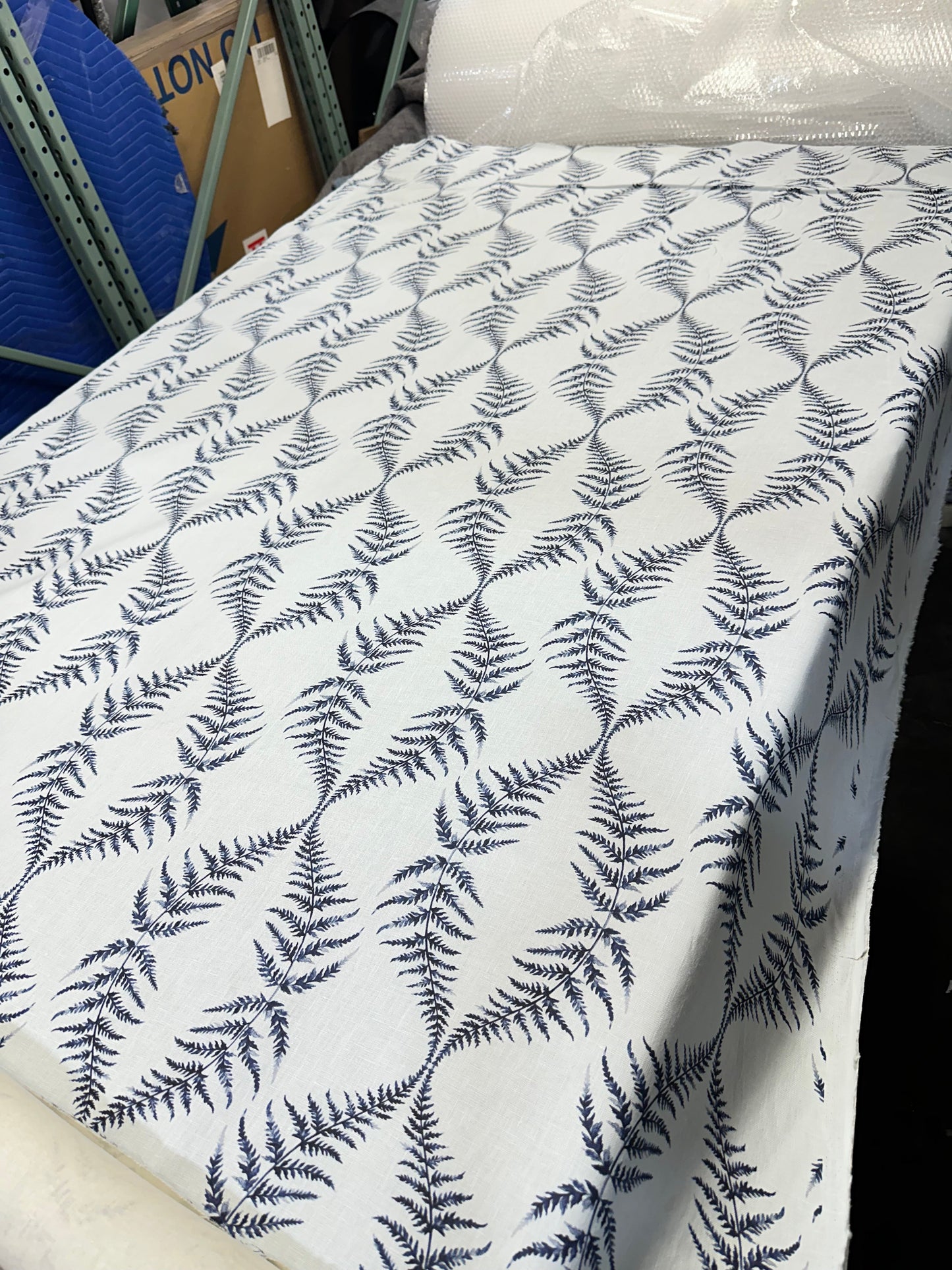 Fabric by the yard-Performance Gardenside-Vintage Indigo (2 yards) - The Home Decor Outlet