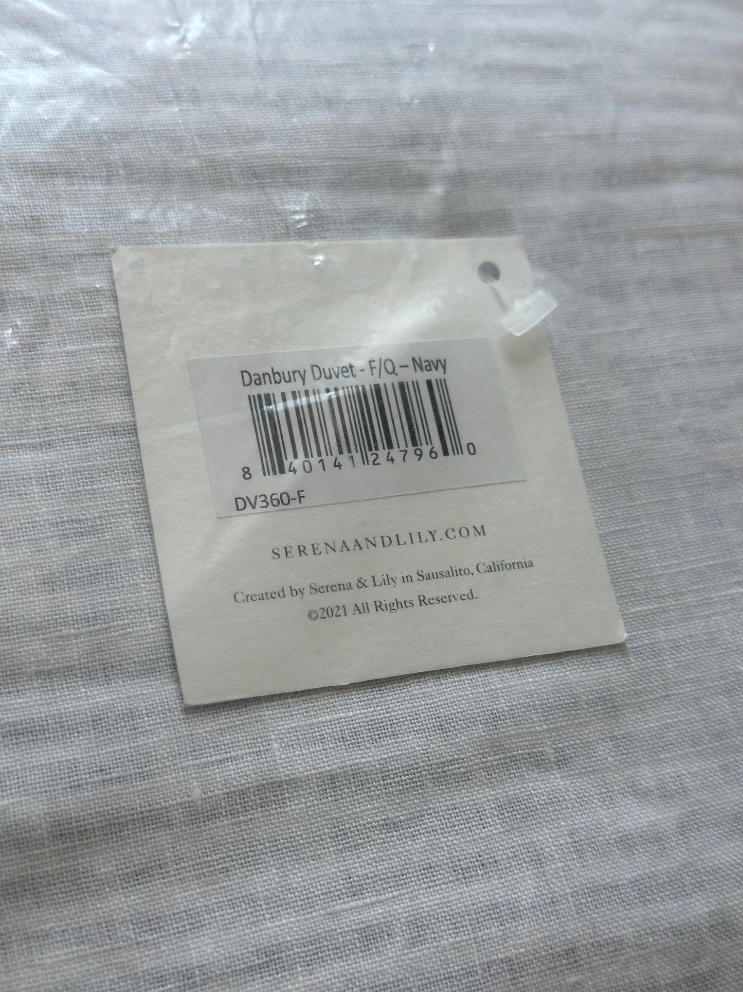 Danbury Linen Duvet Cover-Navy (CL) - The Home Decor Outlet