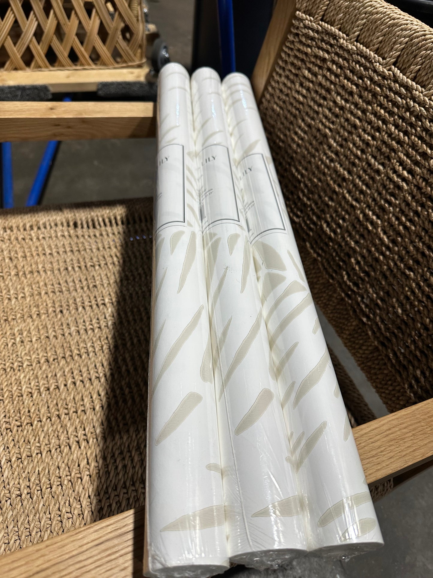 Palm Wallpaper-Sand Beige