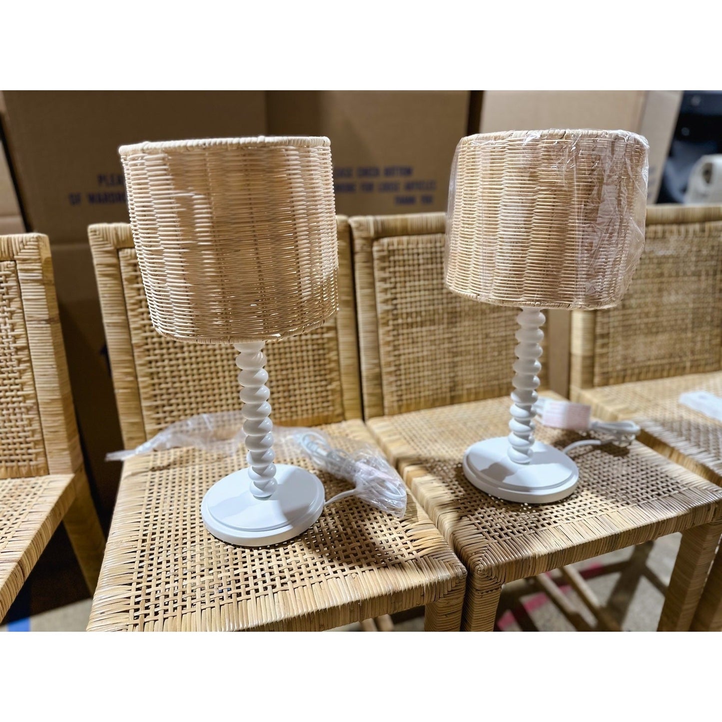 Springview Petite Table Lamp-White - The Home Decor Outlet