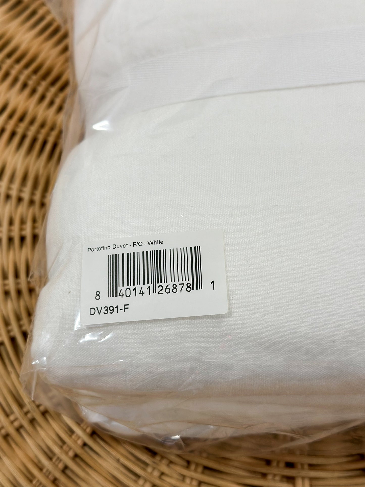 Portofino Duvet Cover (F/Q)-White - The Home Decor Outlet