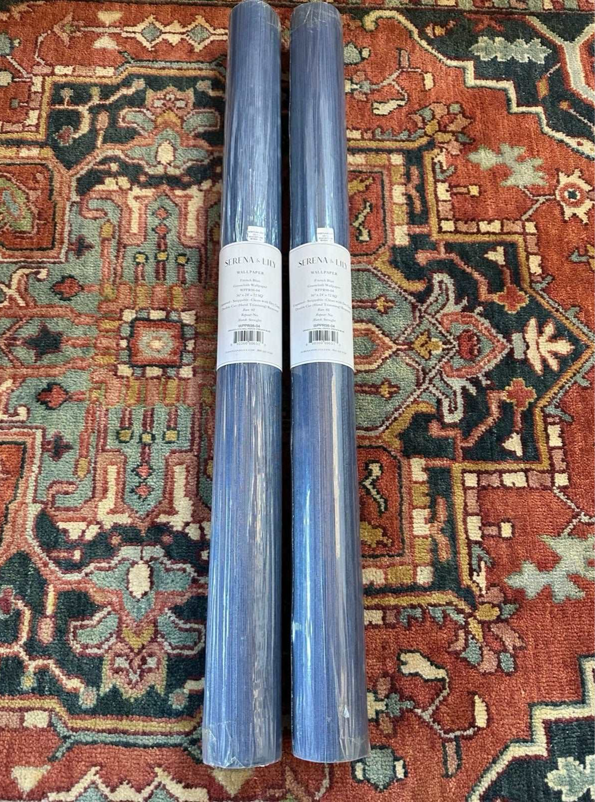 Grasscloth Wallcovering-French Blue