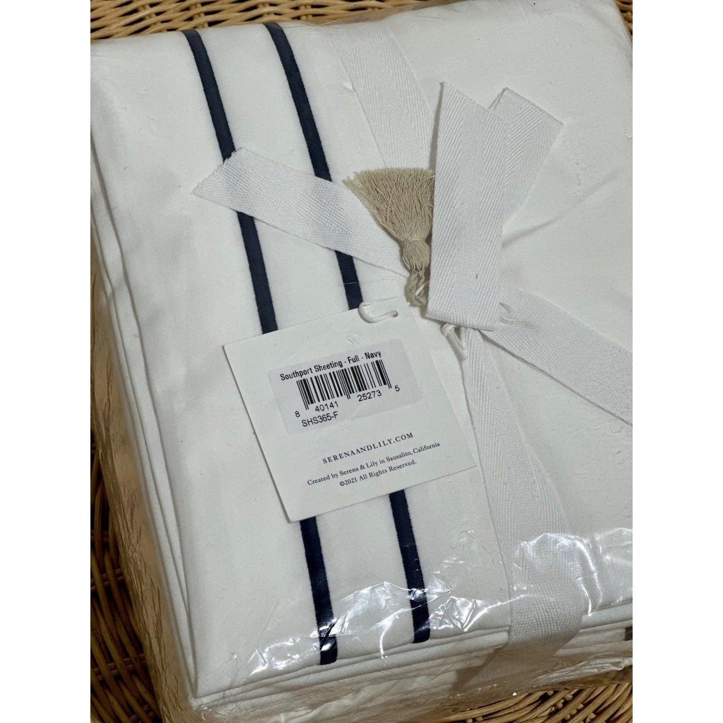 Southport Sateen Sheet Set (Full)-Navy - The Home Decor Outlet