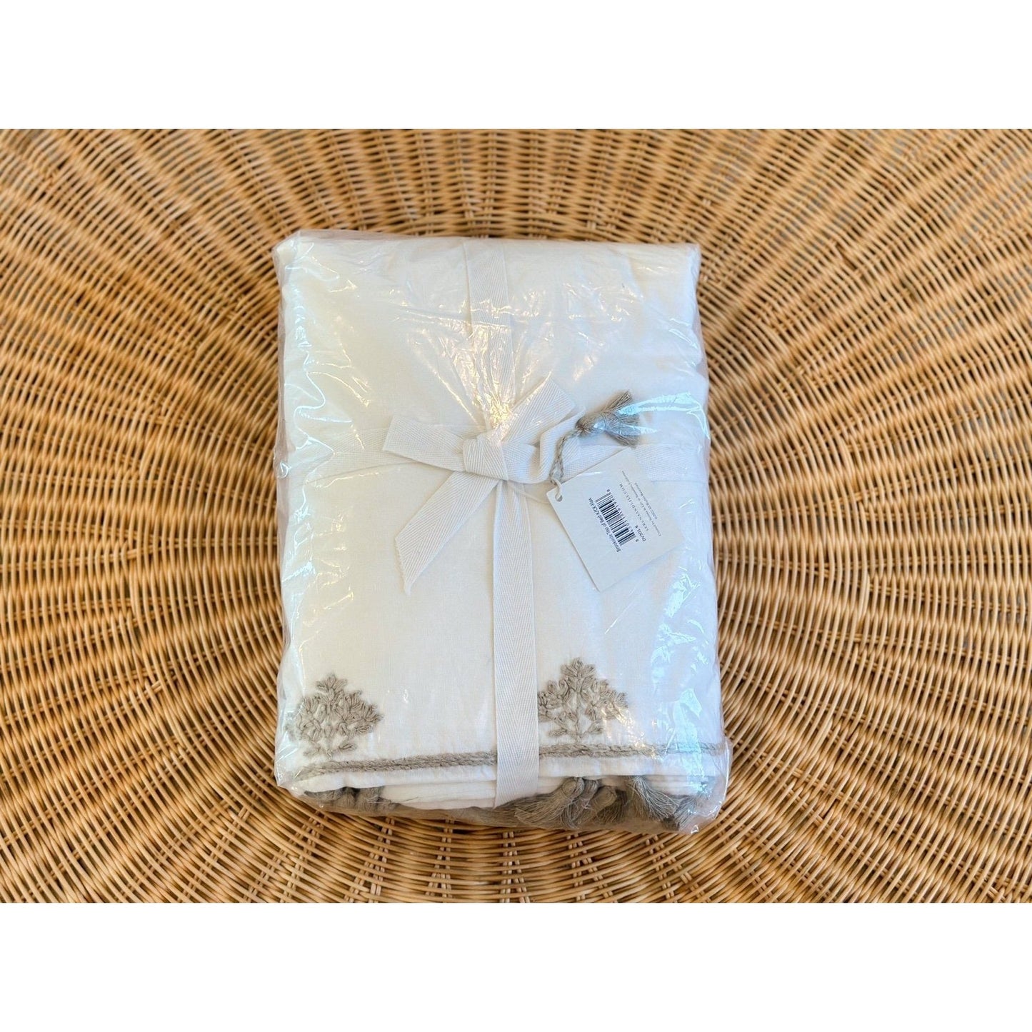 Lily Brookside Duvet Cover (K/CK)-Flax - The Home Decor Outlet