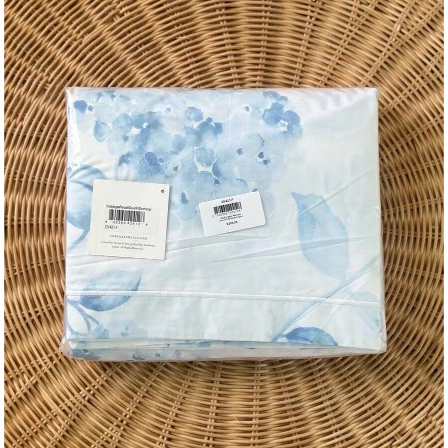 Hydrangea Percale Duvet Cover (F/Q)-Hydrangea - The Home Decor Outlet