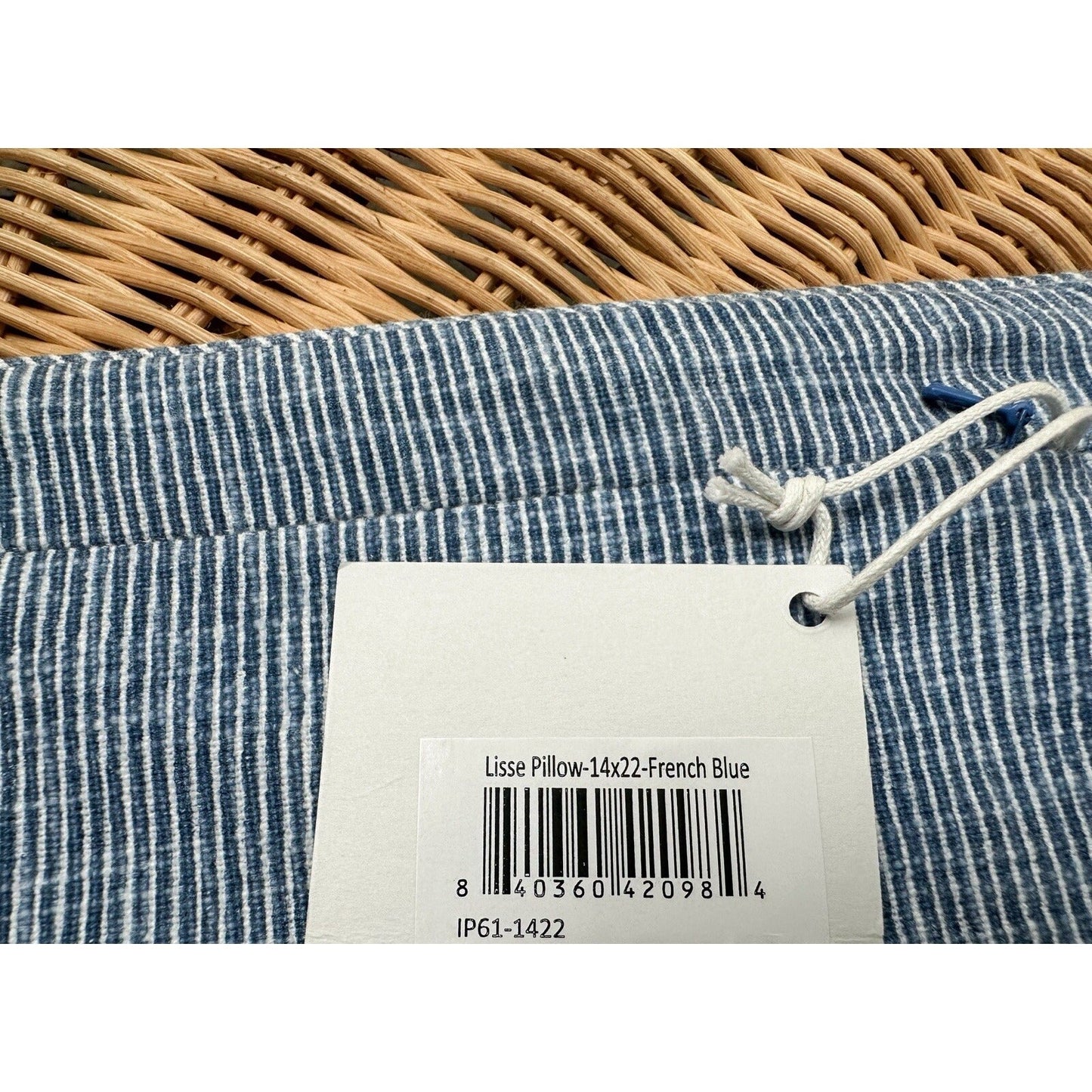 Lisse Pillow Cover (14”x22”)-French Blue