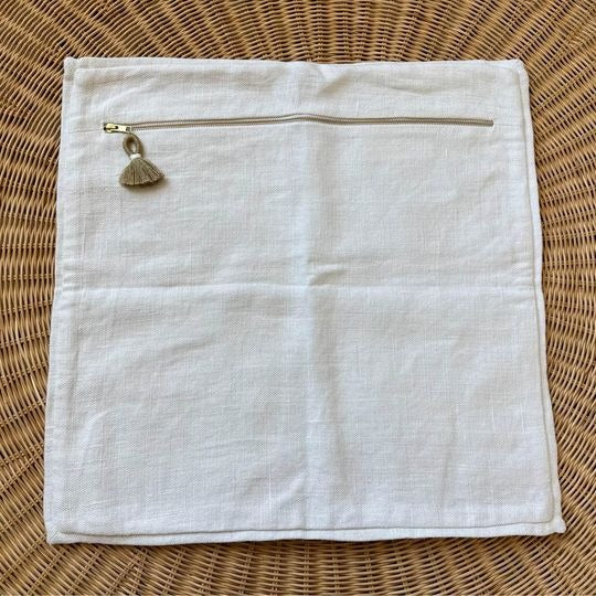 Ibiza Pillow Cover (22” SQ)-Natural - The Home Decor Outlet