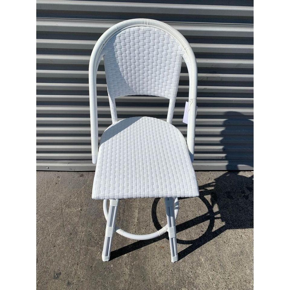Riviera Outdoor Swivel Bar Stool-White - The Home Decor Outlet
