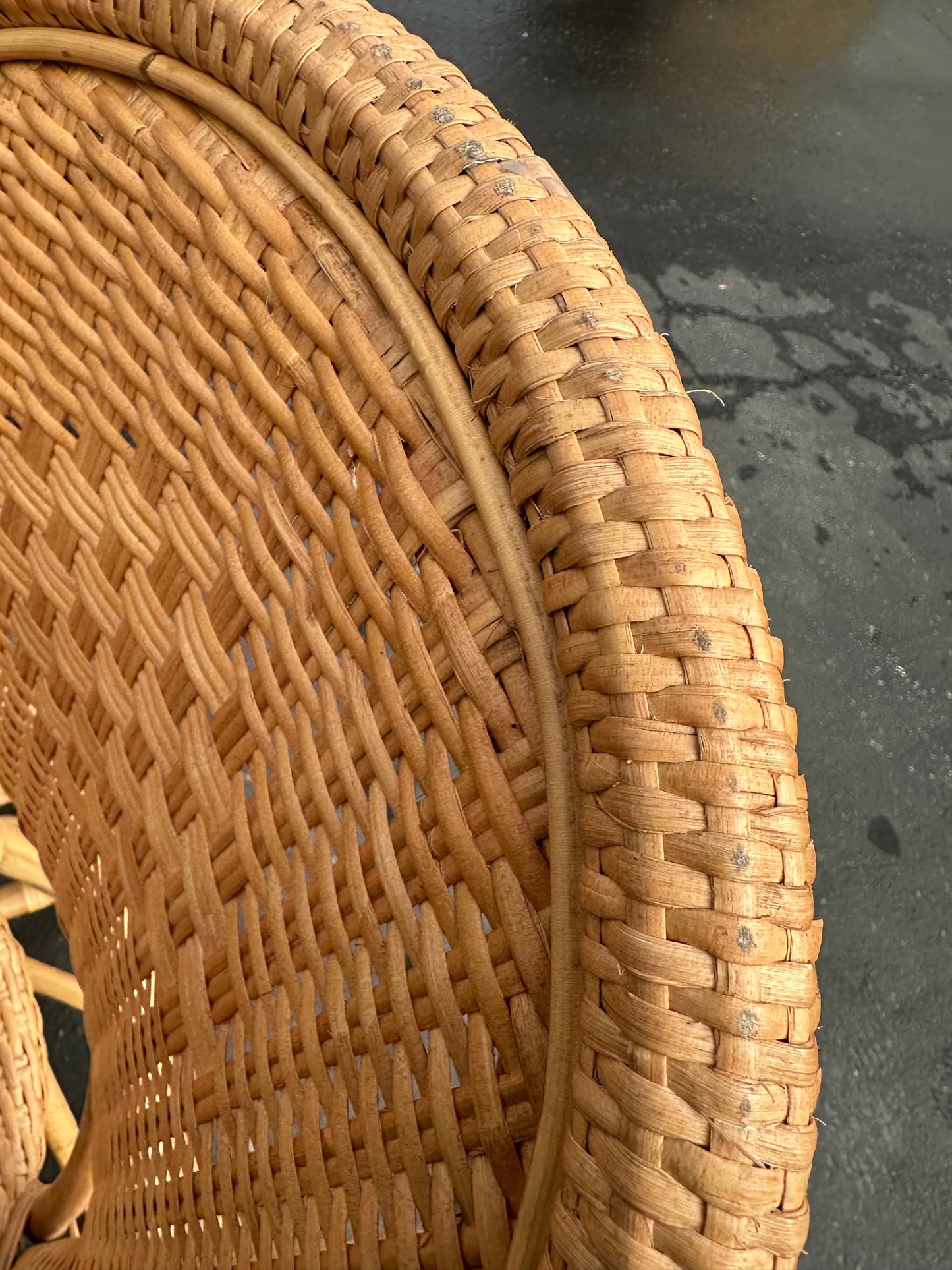Sunwashed Riviera Rattan Counter Stool-Natural