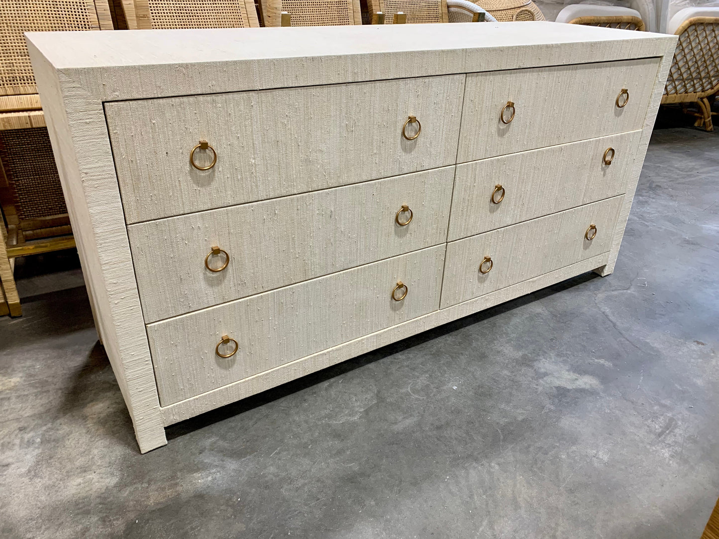 Blake Dresser (Wide 6-Drawer)-Natural - The Home Decor Outlet