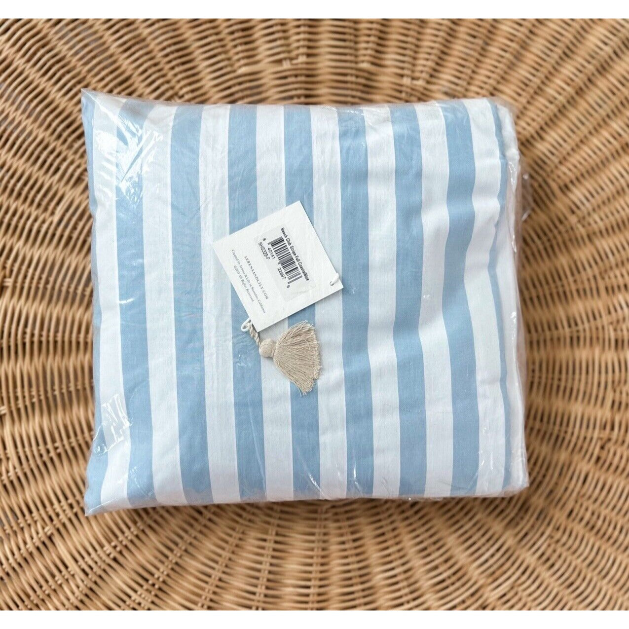 Beach Club Stripe Percale Sheet Set (Full)-Coastal Blue (CL) - The Home Decor Outlet