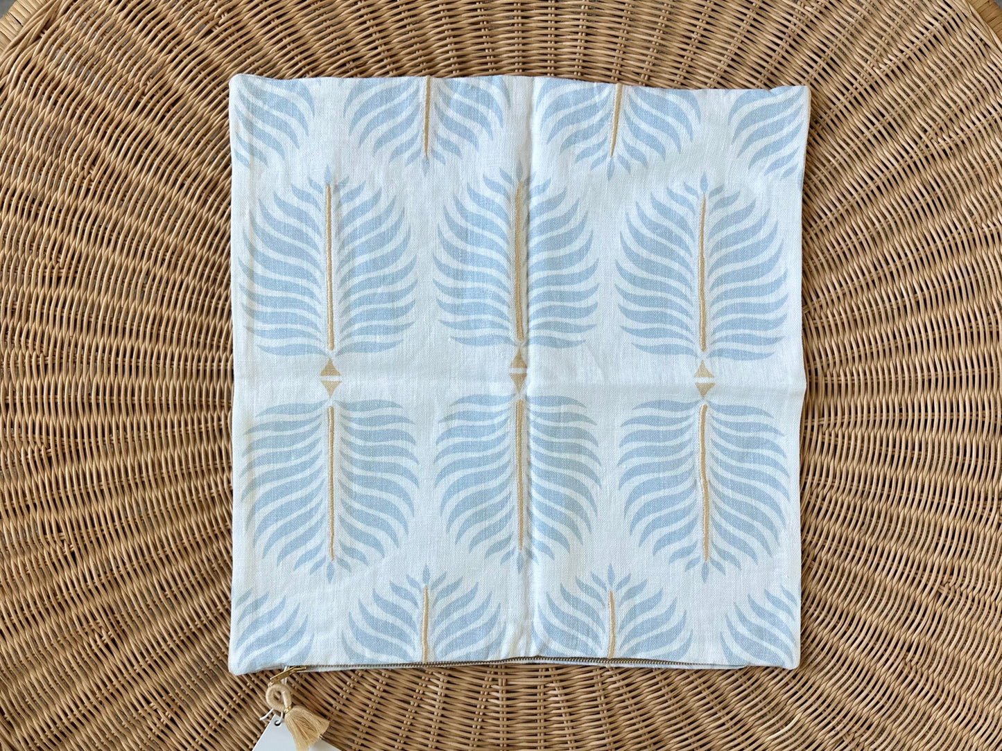 Granada Pillow Cover (20” SQ)-Coastal Blue