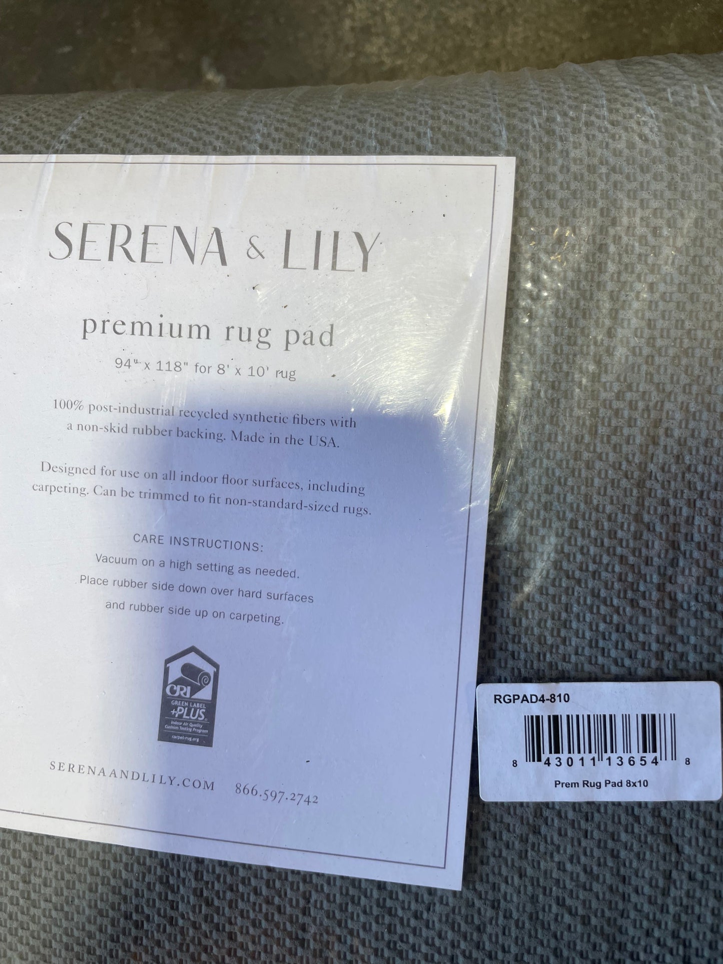 Premium Rug Pad 8' x 10' - The Home Decor Outlet