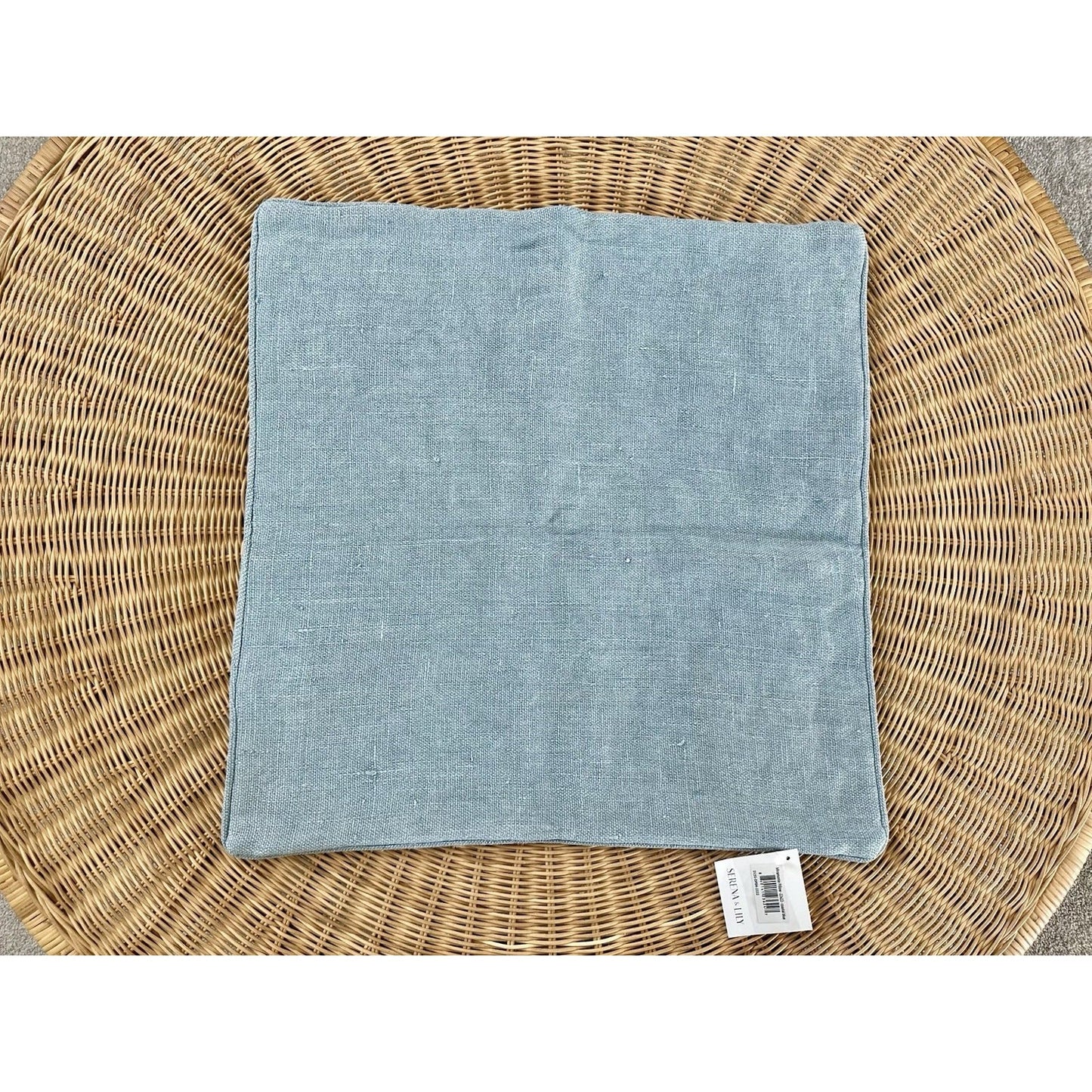 Miramonte Pillow Cover (22” SQ)-Coastal Blue