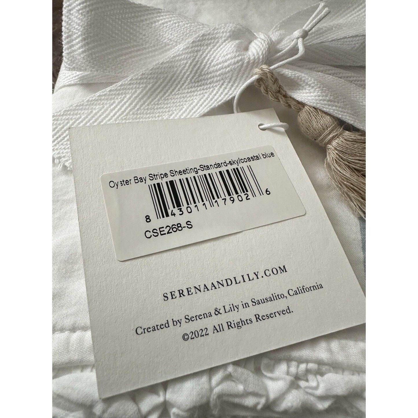 Oyster Bay Standard Pillowcases (Set of 2)-Sky/Coastal Blue - The Home Decor Outlet