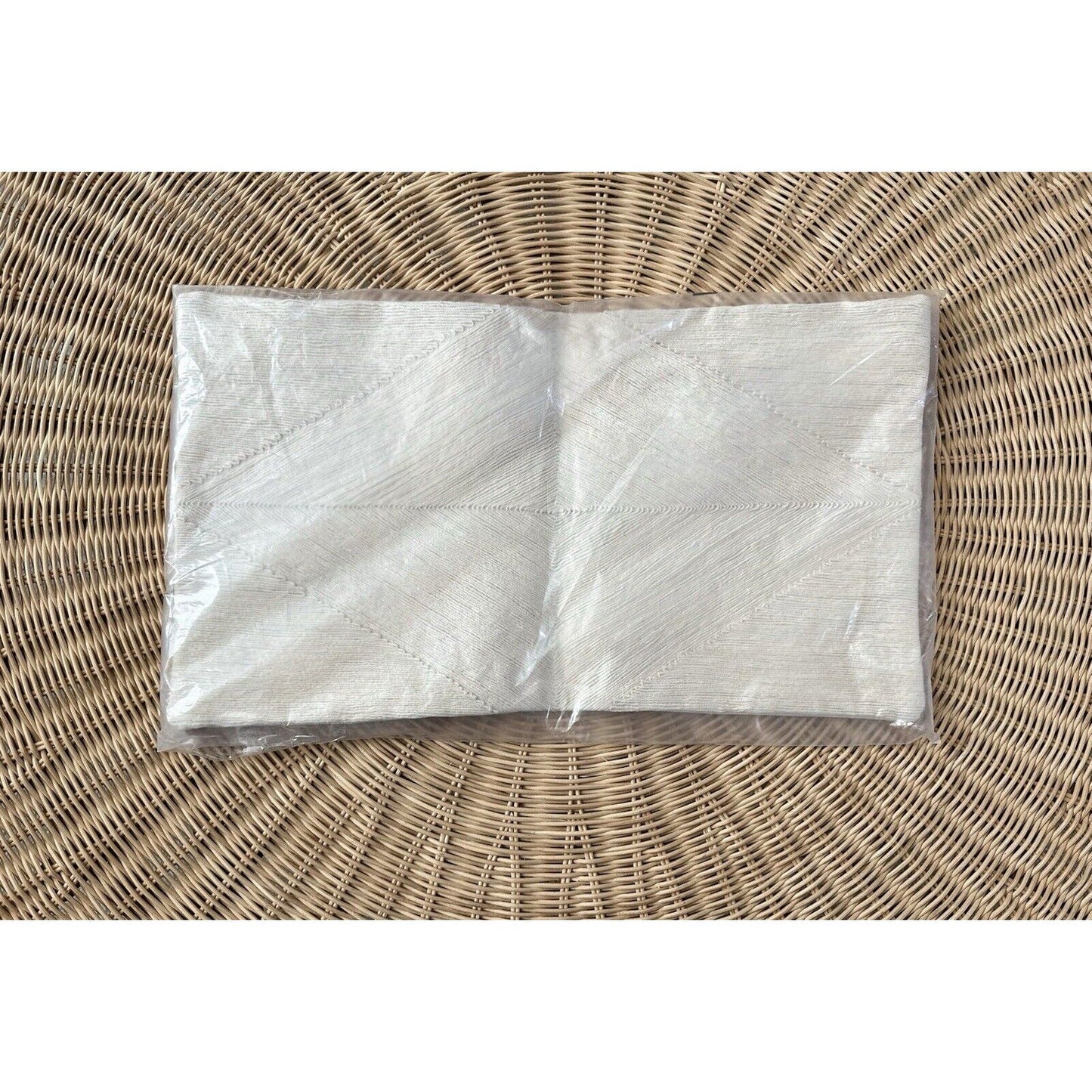 West Elm Jute Geo Pillow Cover (12”x21”)-Alabaster - The Home Decor Outlet