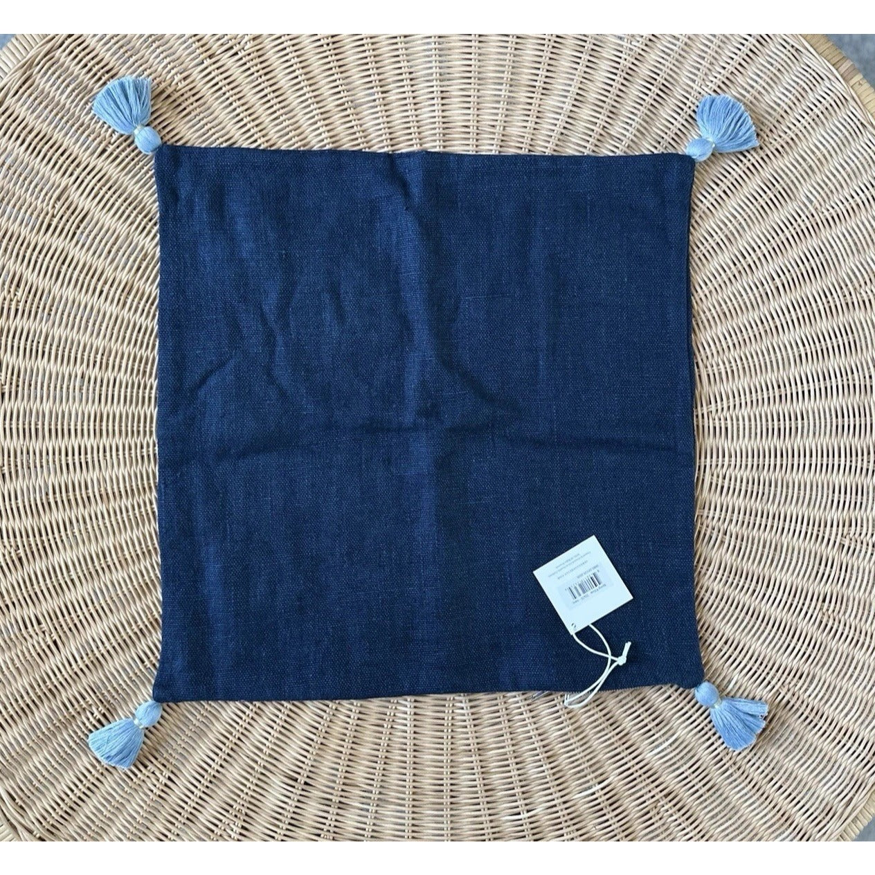 Kemp Pillow Cover (20” SQ)-Navy Blue