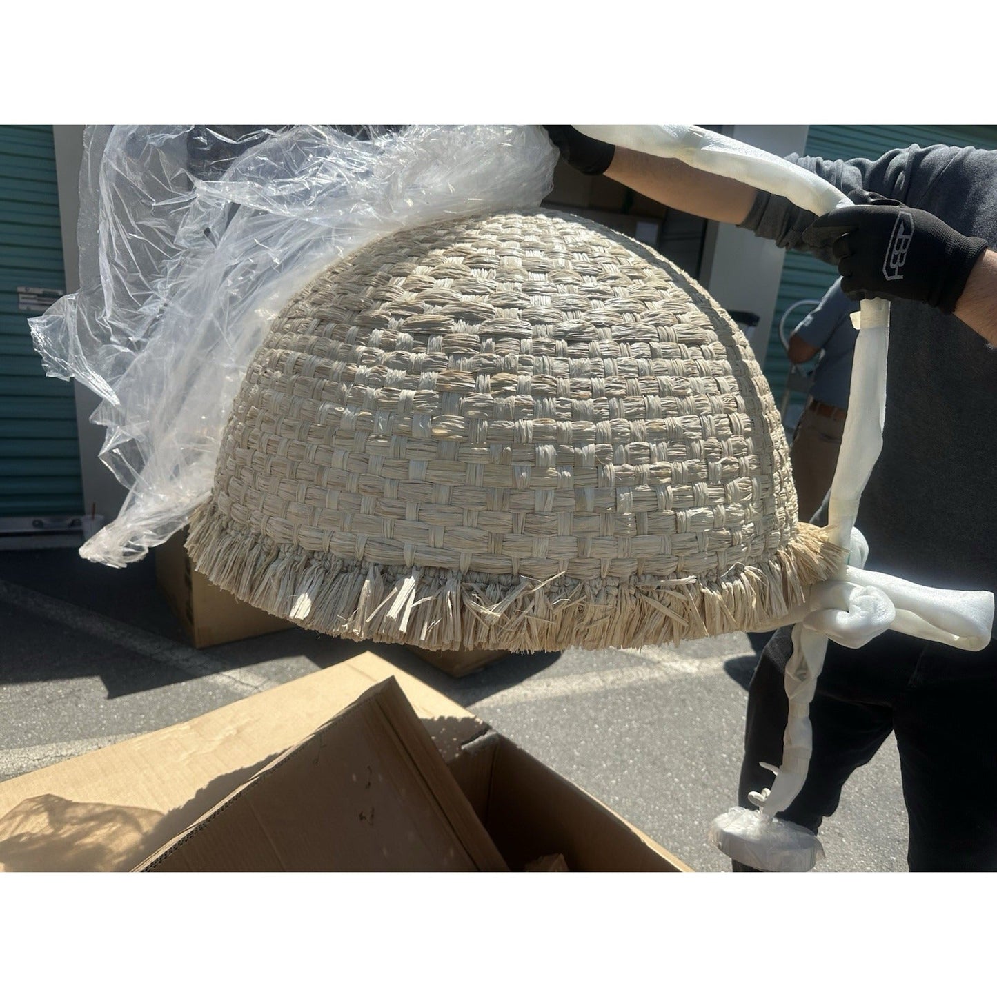 Palma Raffia Pendant-Natural