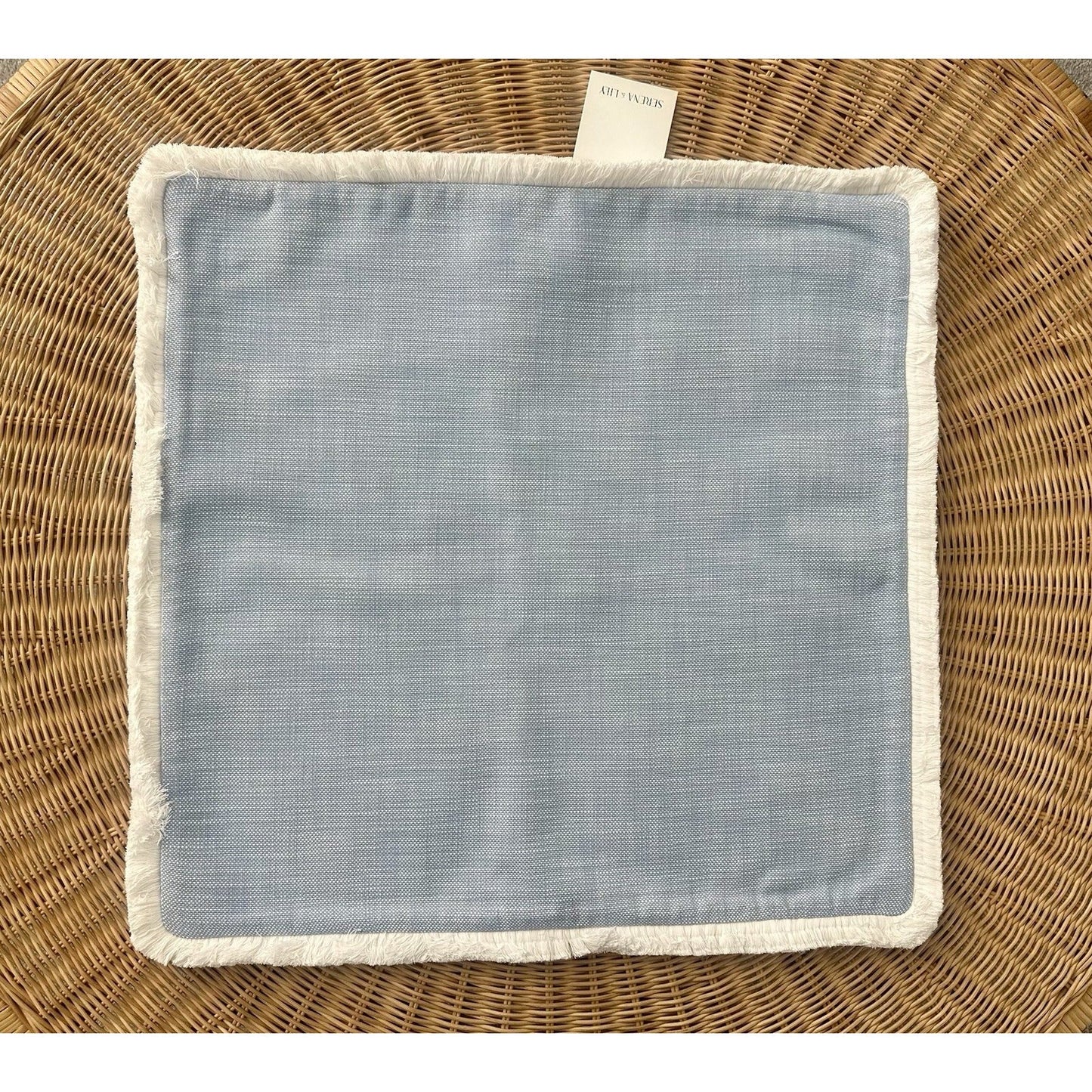 Ridgewater Perennials Outdoor Pillow Cover (22” SQ)-Blue