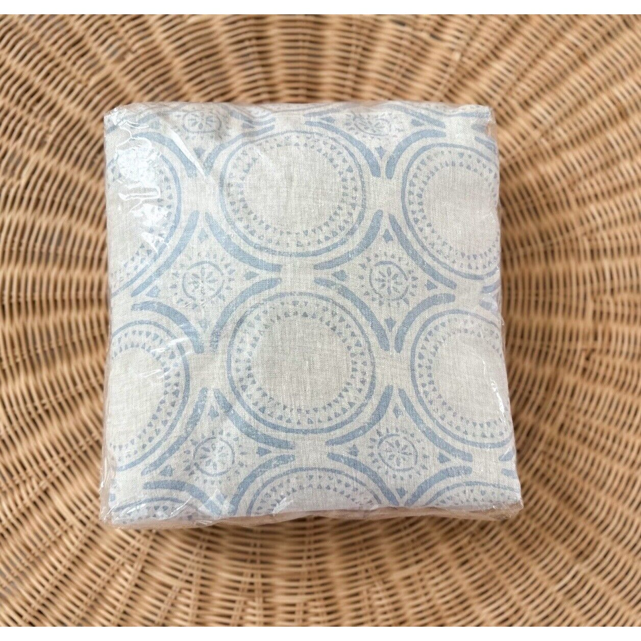 Cavallo Tile Linen Duvet Cover (F/Q)-Flax Chambray (CL) - The Home Decor Outlet