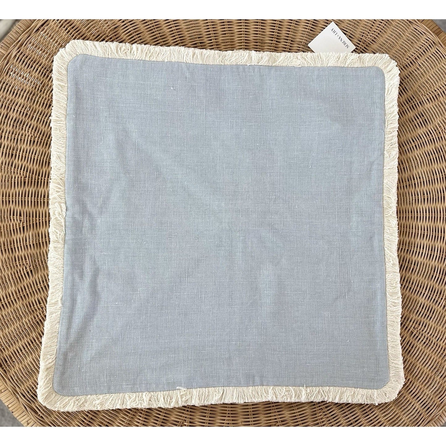 Bowden Pillow Cover (24” SQ)-Sky Blue