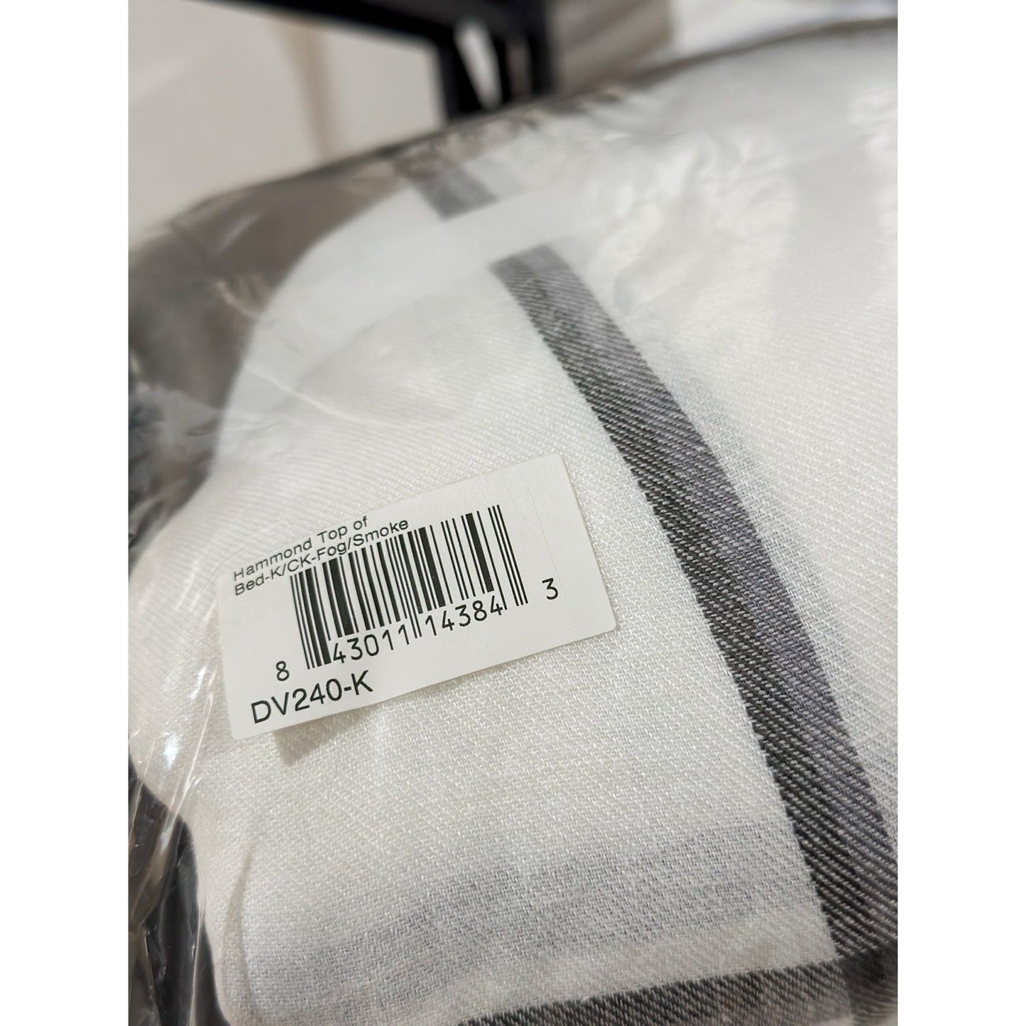 Hammond Duvet Cover (K/CK) & 2 Std. Shams-Fog/Smoke - The Home Decor Outlet