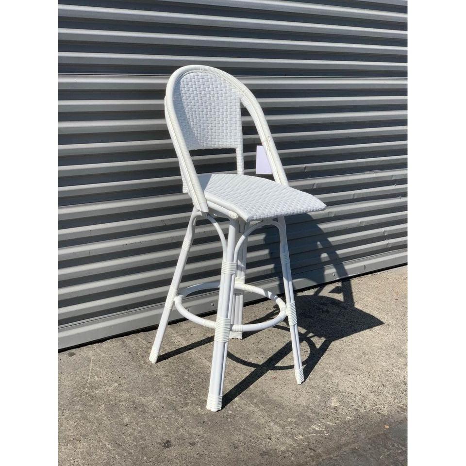 Riviera Outdoor Swivel Bar Stool-White - The Home Decor Outlet