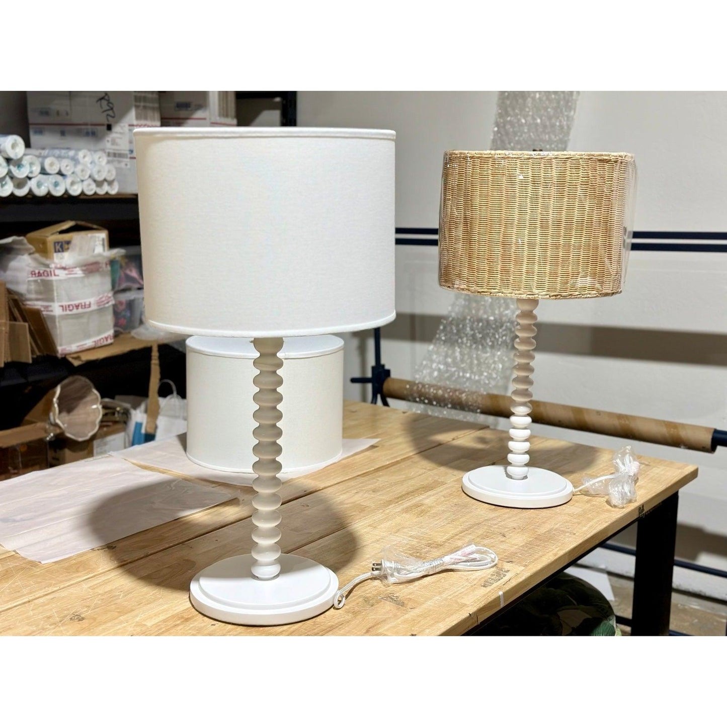 Springview Table Lamp-White - The Home Decor Outlet