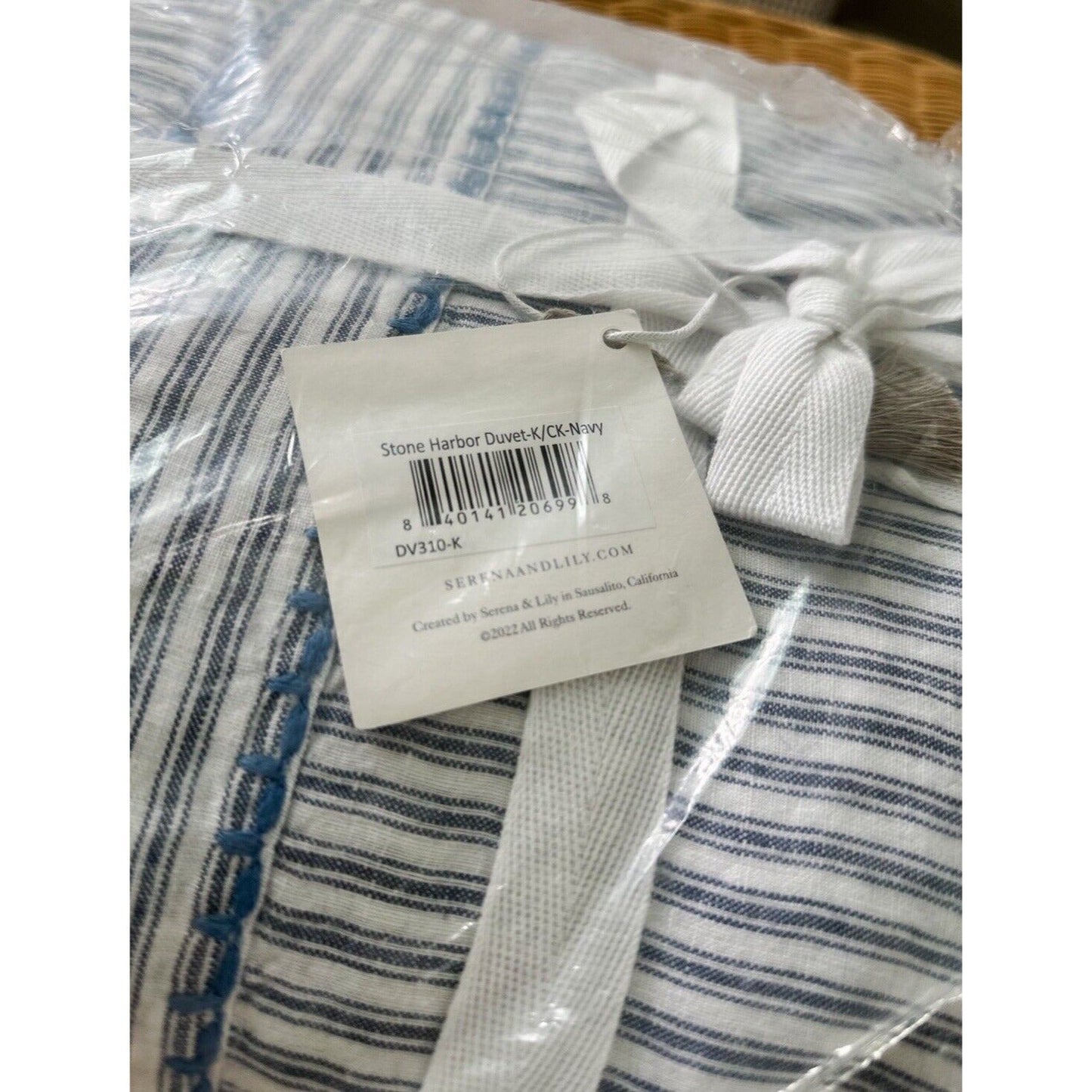 Stone Harbor Linen Duvet Cover (K/CK) & 2 King Shams-Navy - The Home Decor Outlet