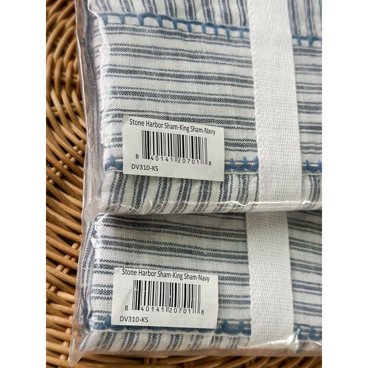 Stone Harbor Linen Duvet Cover (K/CK) & 2 King Shams-Navy - The Home Decor Outlet