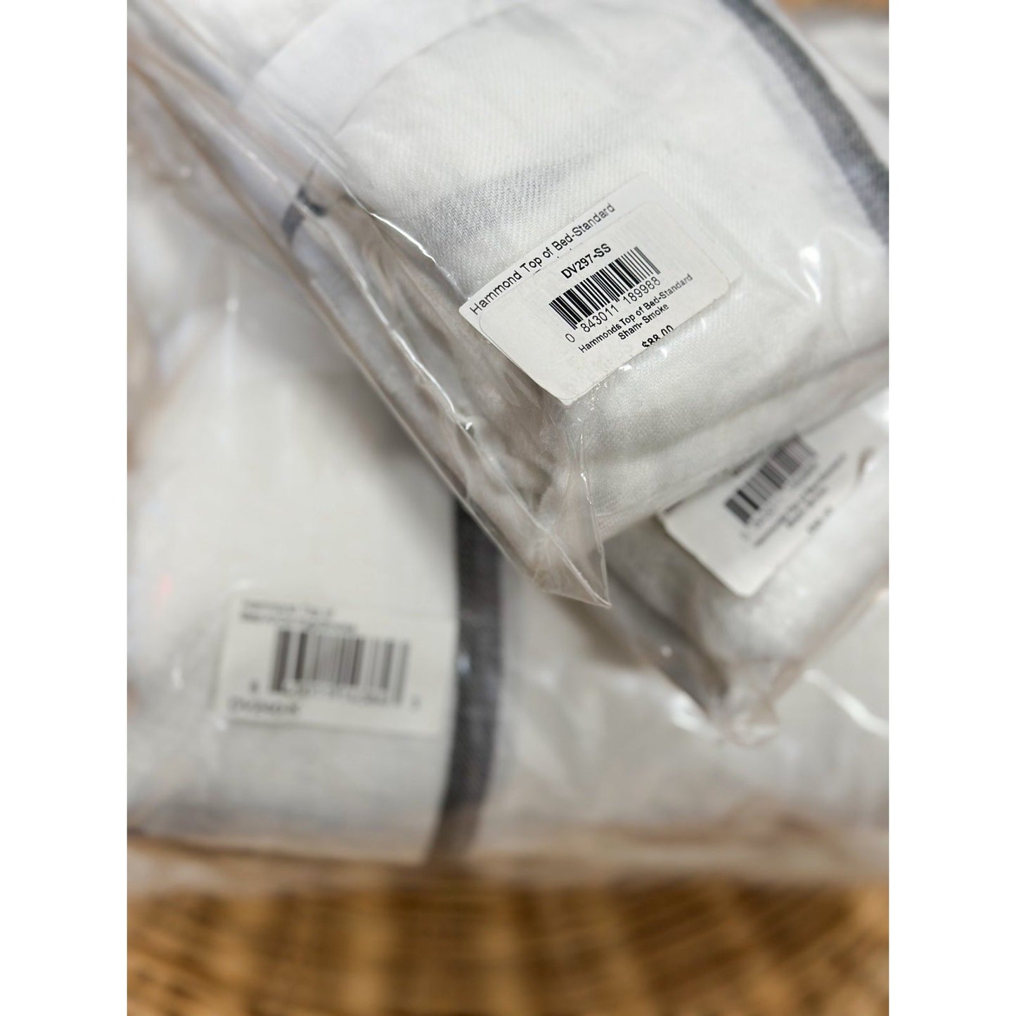 Hammond Duvet Cover (K/CK) & 2 Std. Shams-Fog/Smoke - The Home Decor Outlet
