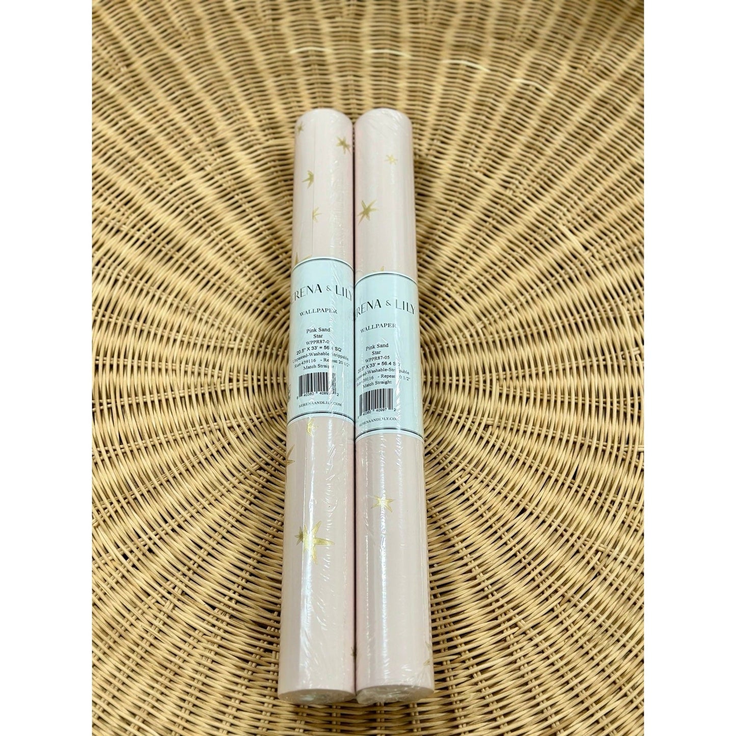 Star Wallpaper-Pink Sand - The Home Decor Outlet