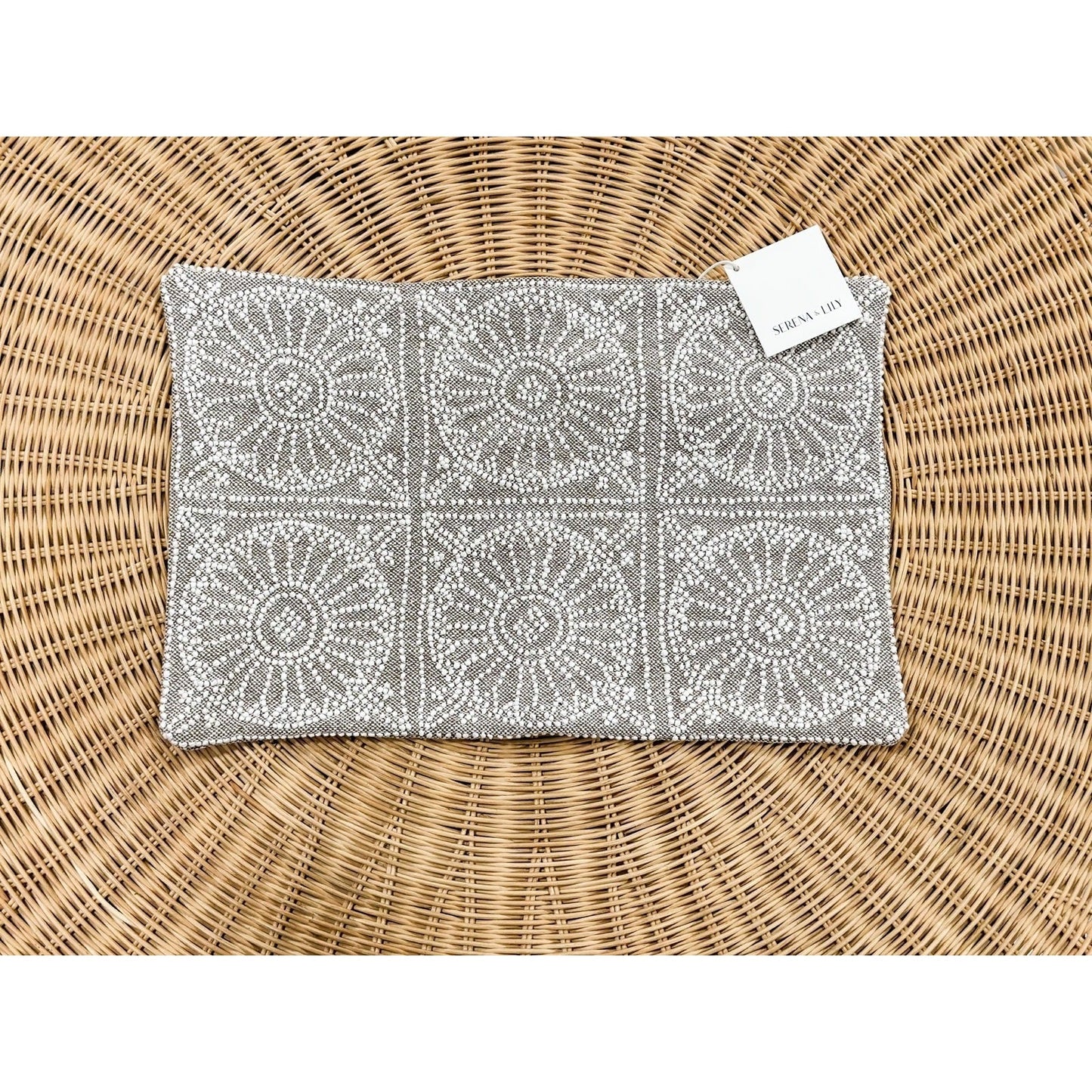 Porto Pillow Cover (12”x18”)-Natural - The Home Decor Outlet