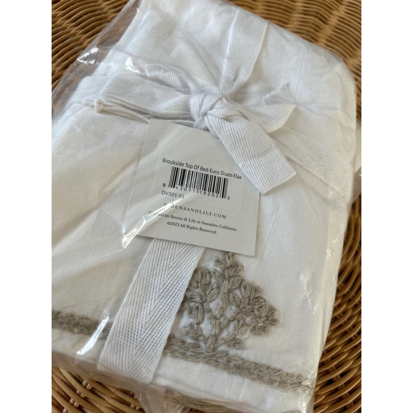 Brookside Euro Shams (Set of 2)-Flax Beige