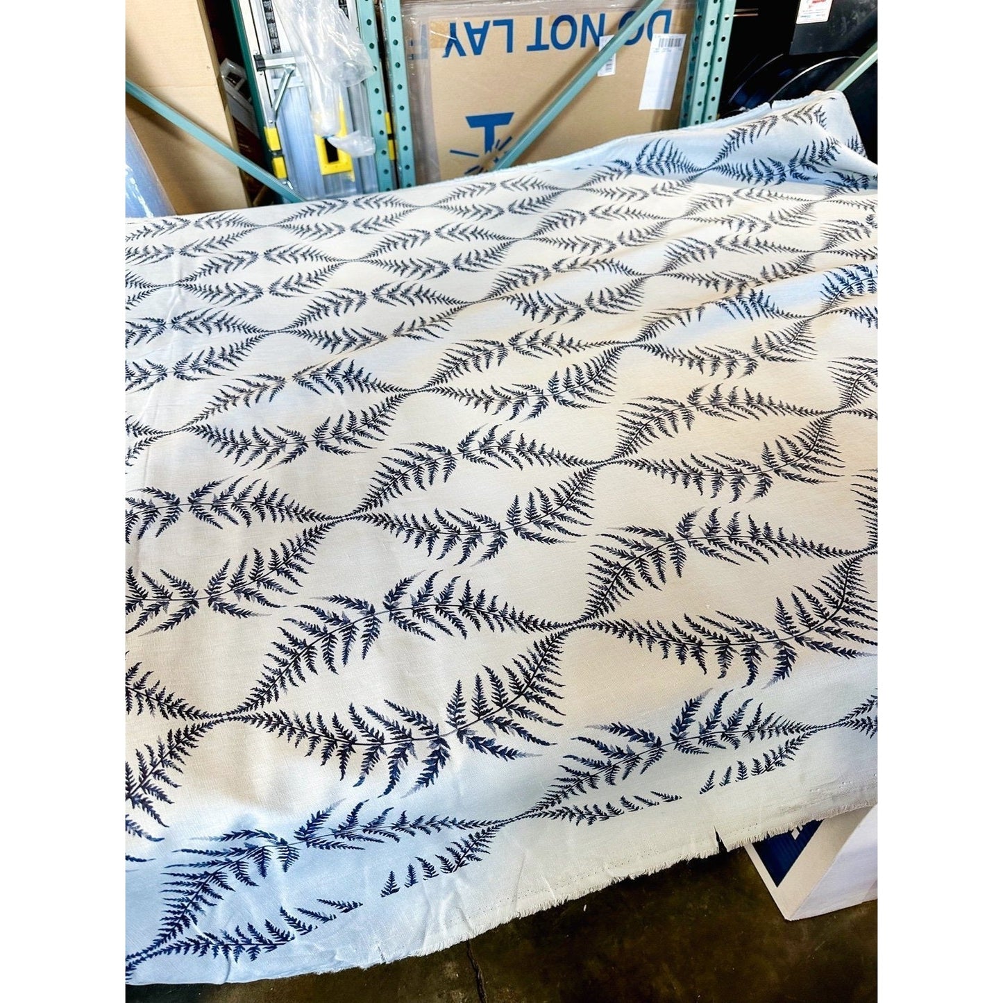 Fabric by the yard-Performance Gardenside-Vintage Indigo (2 yards) - The Home Decor Outlet