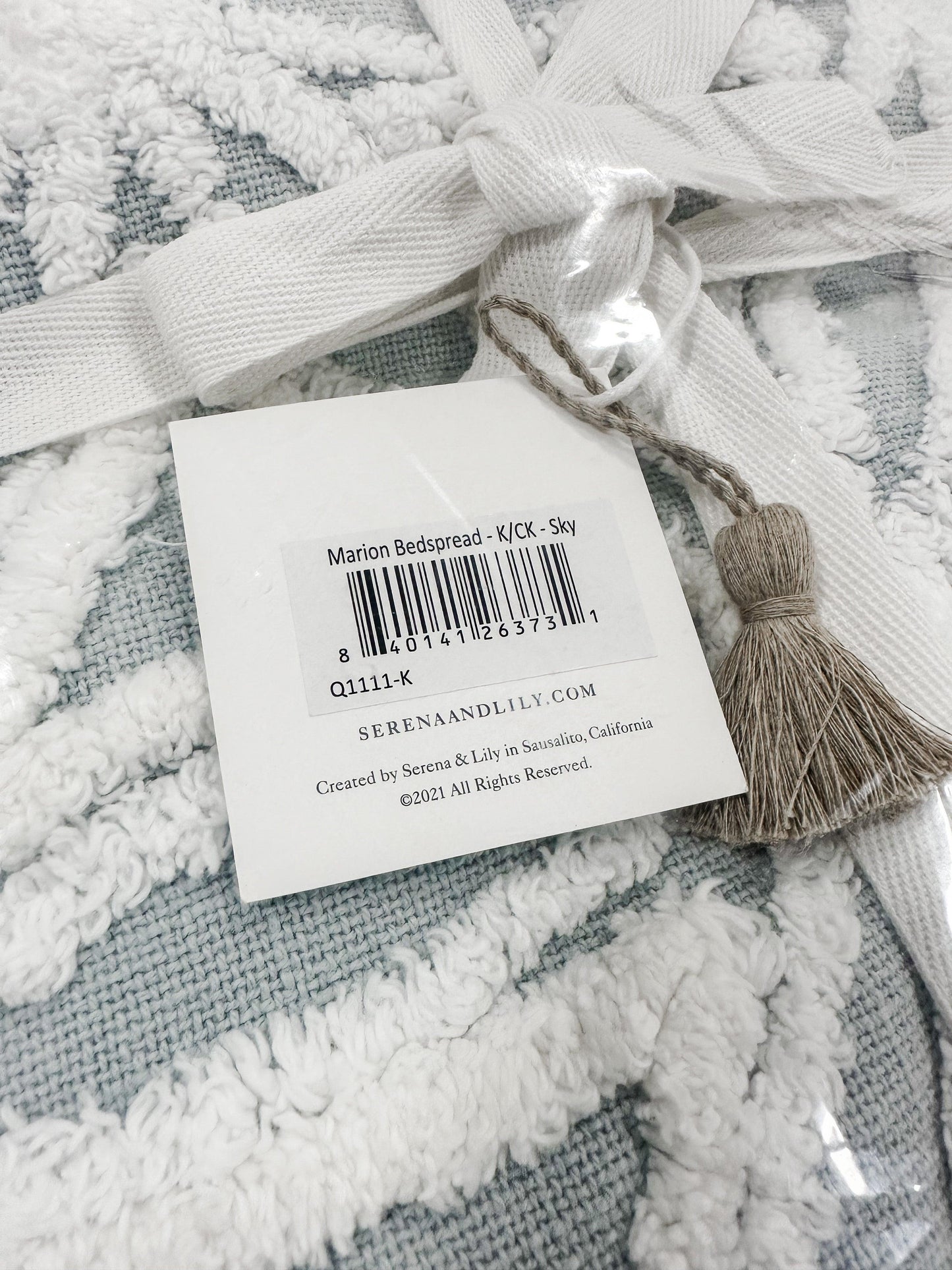 Marion Bedspread-Sky - The Home Decor Outlet