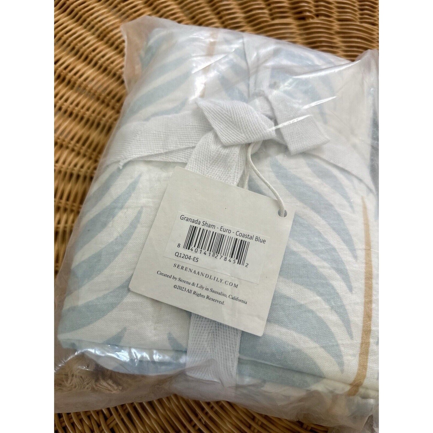 Granada Euro Shams (Set of 2)-Coastal Blue - The Home Decor Outlet