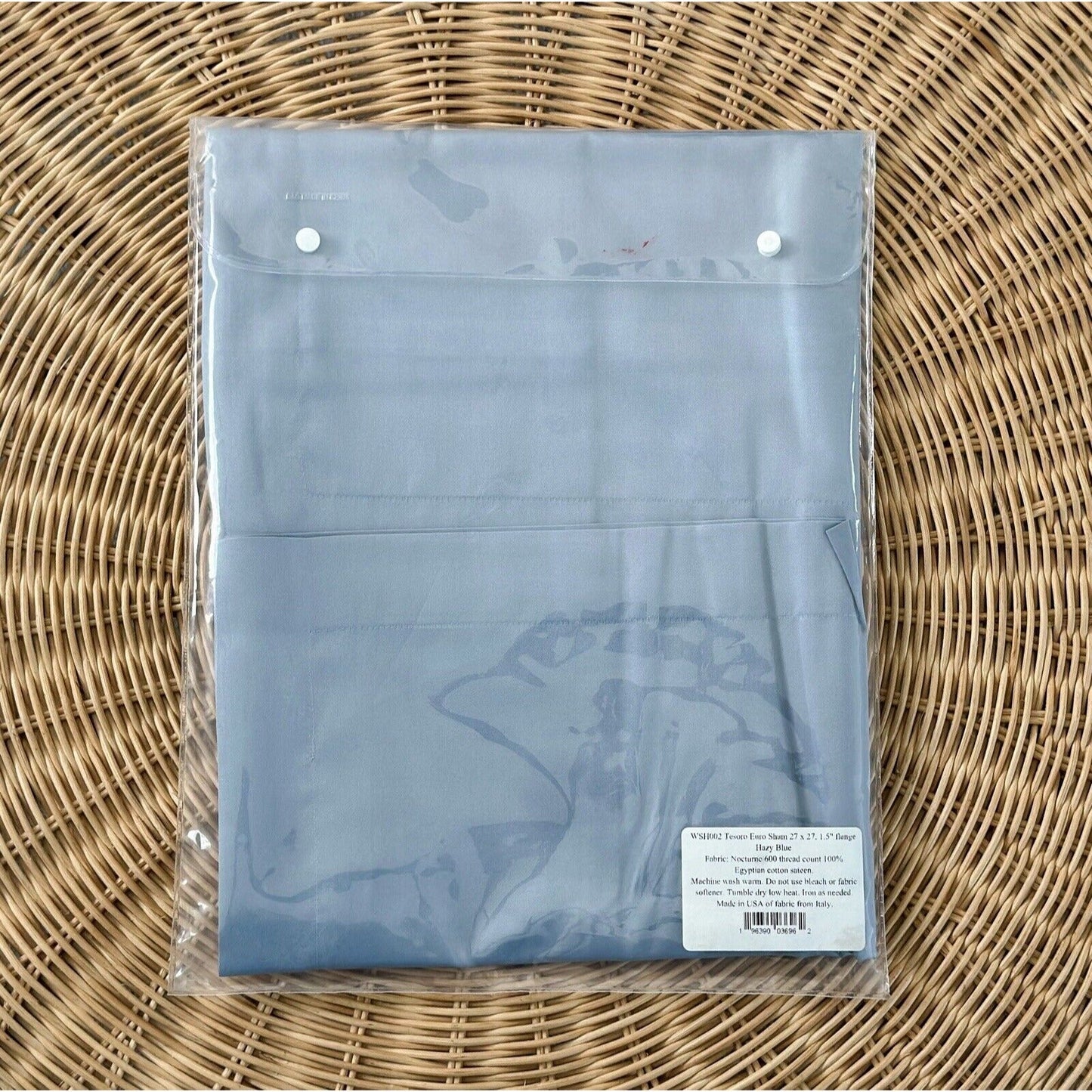 Matouk x Williams Sonoma Tesoro Euro Sham-Hazy Blue - The Home Decor Outlet