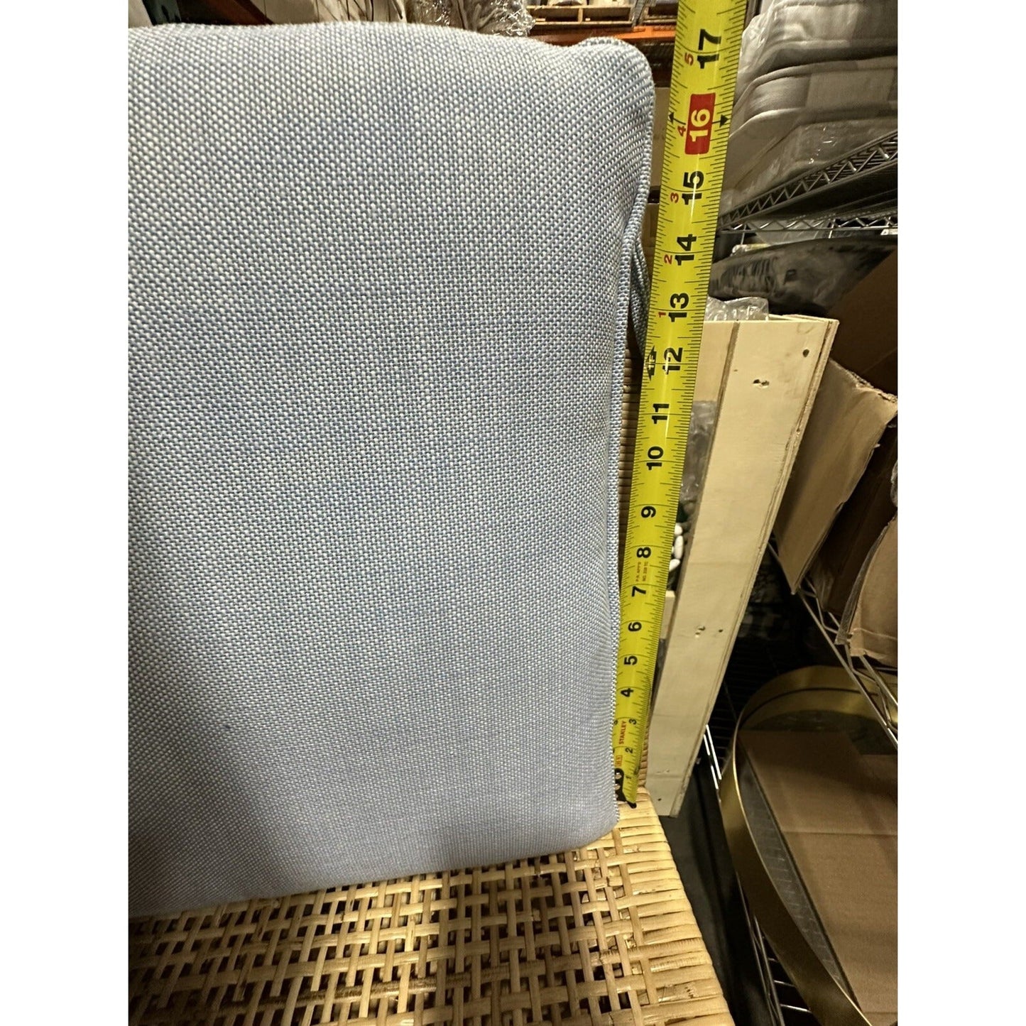 Eptos Dining Chair Cushion-Perennials Basketweave Coastal Blue