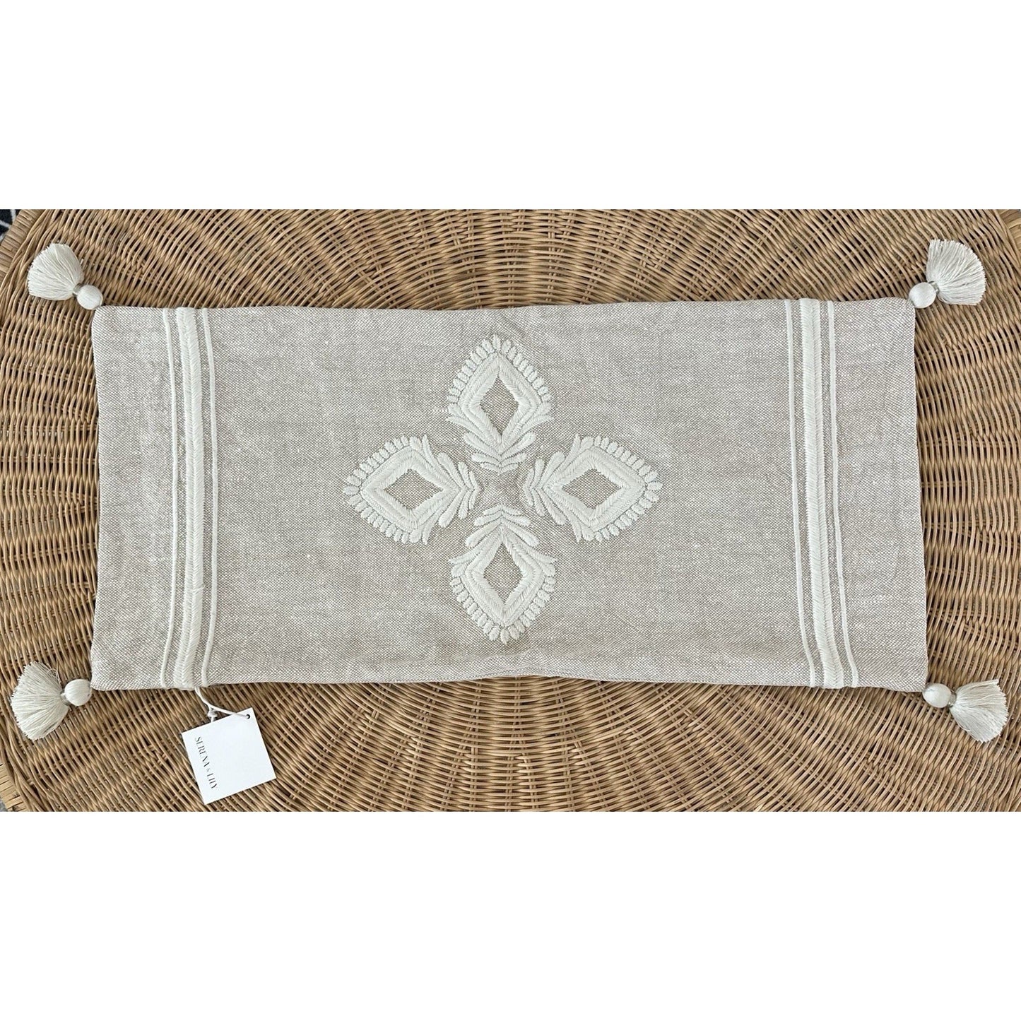 Leighton Pillow Cover (14” x30”)-Doe Beige
